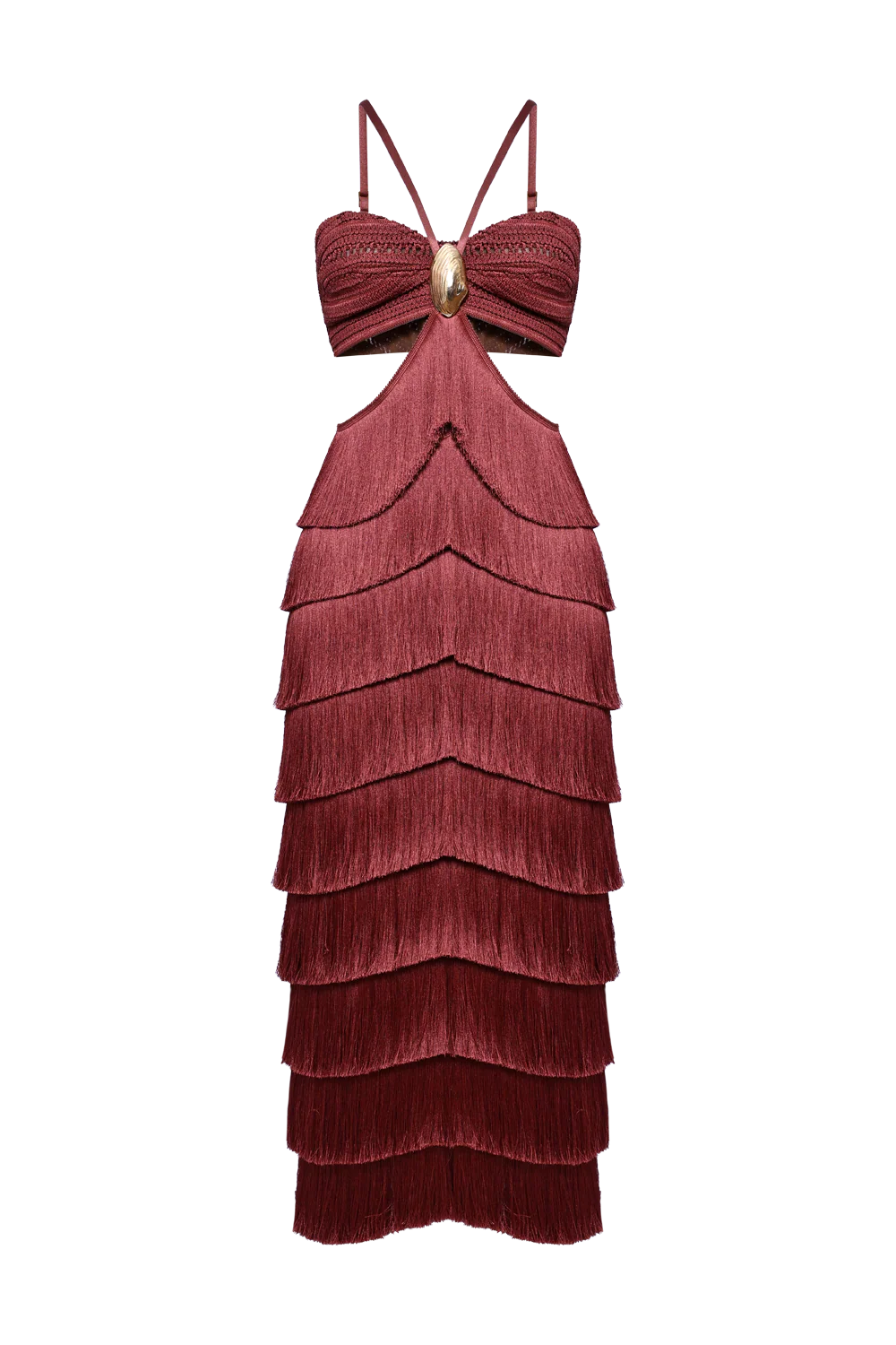AMBER FRINGE MIDI DRESS - Image 4