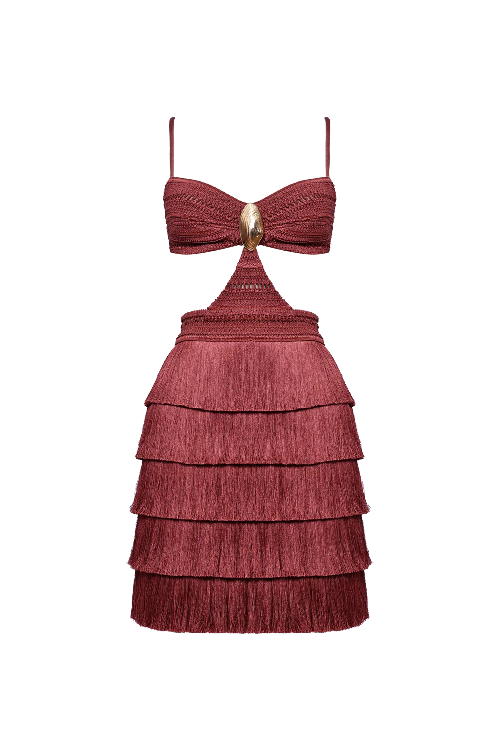 AMBER FRINGE MINI DRESS - Image 3