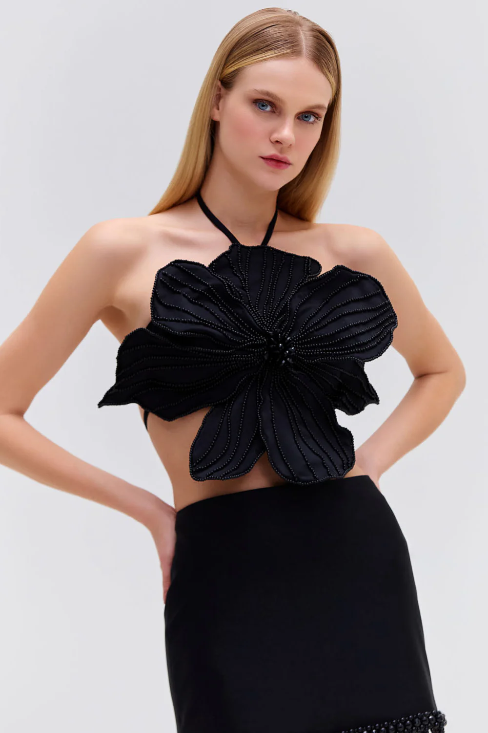 HAND-BEADED FLOWER TOP - Image 3