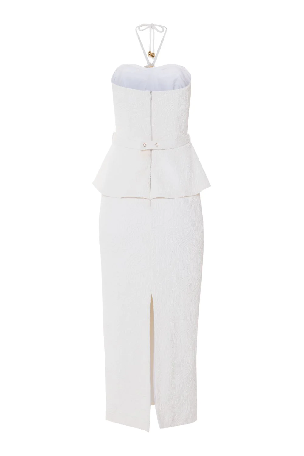 BREEZE JACQUARD CORSET MIDI DRESS - Image 4