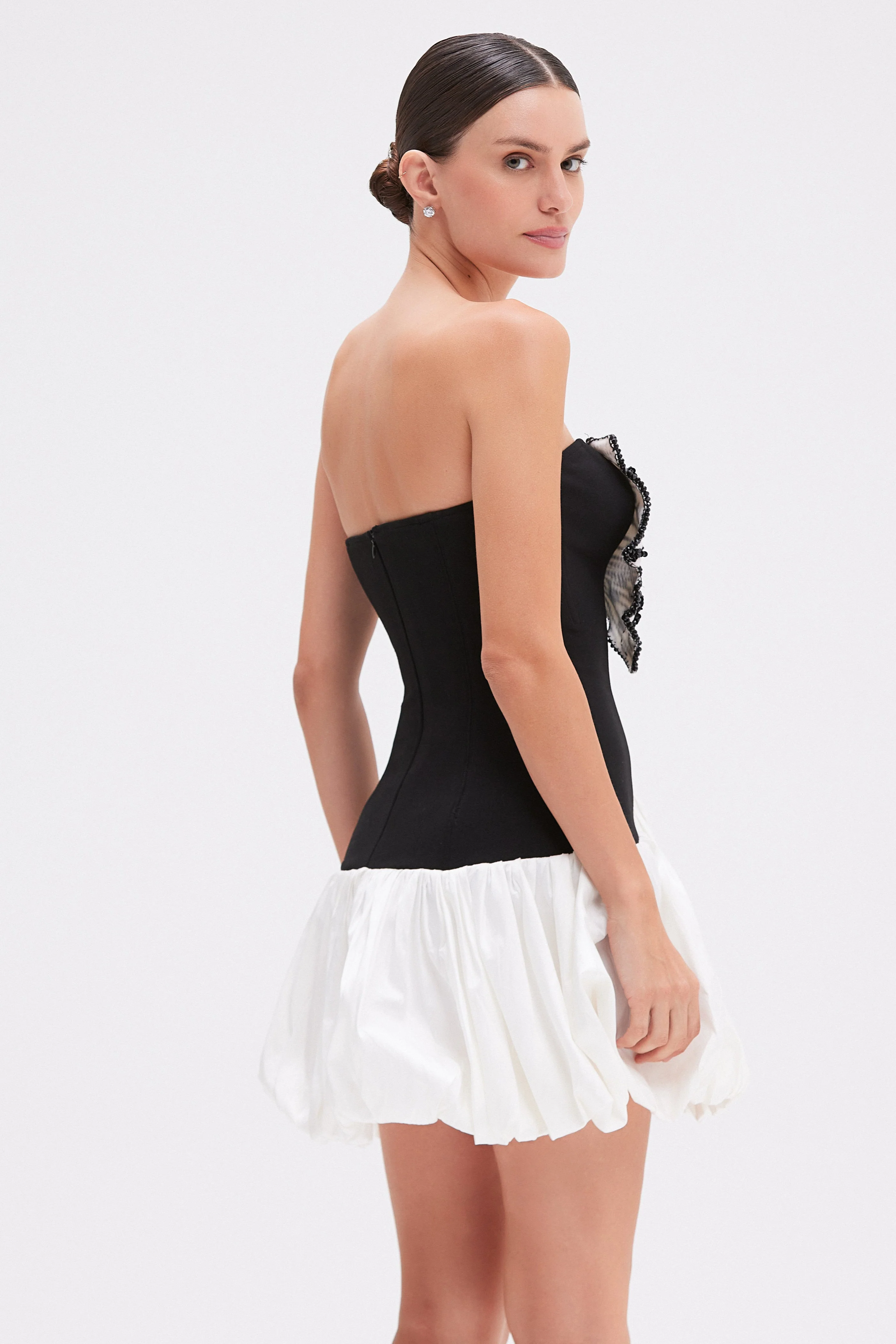 BUTTERFLY DROP WAIST MINI DRESS (RUNWAY) - Image 3