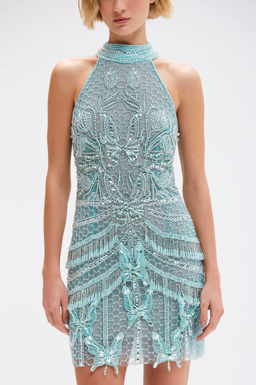 BUTTERFLY EMBROIDERY MINI DRESS - Image 3
