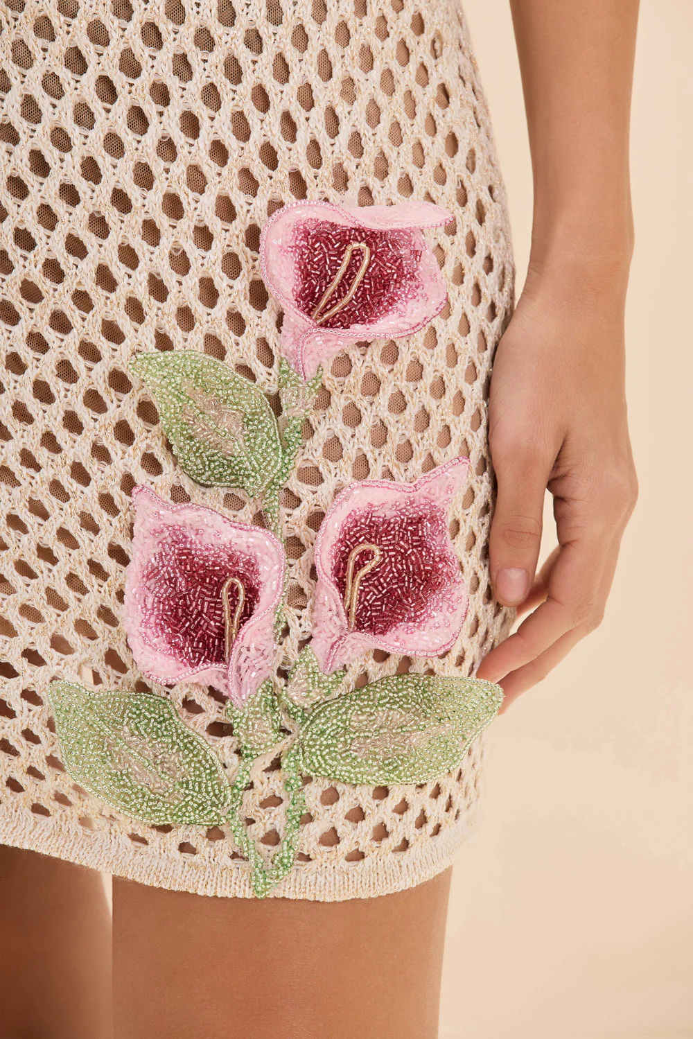 CALLA CROCHET MINI DRESS - Image 4