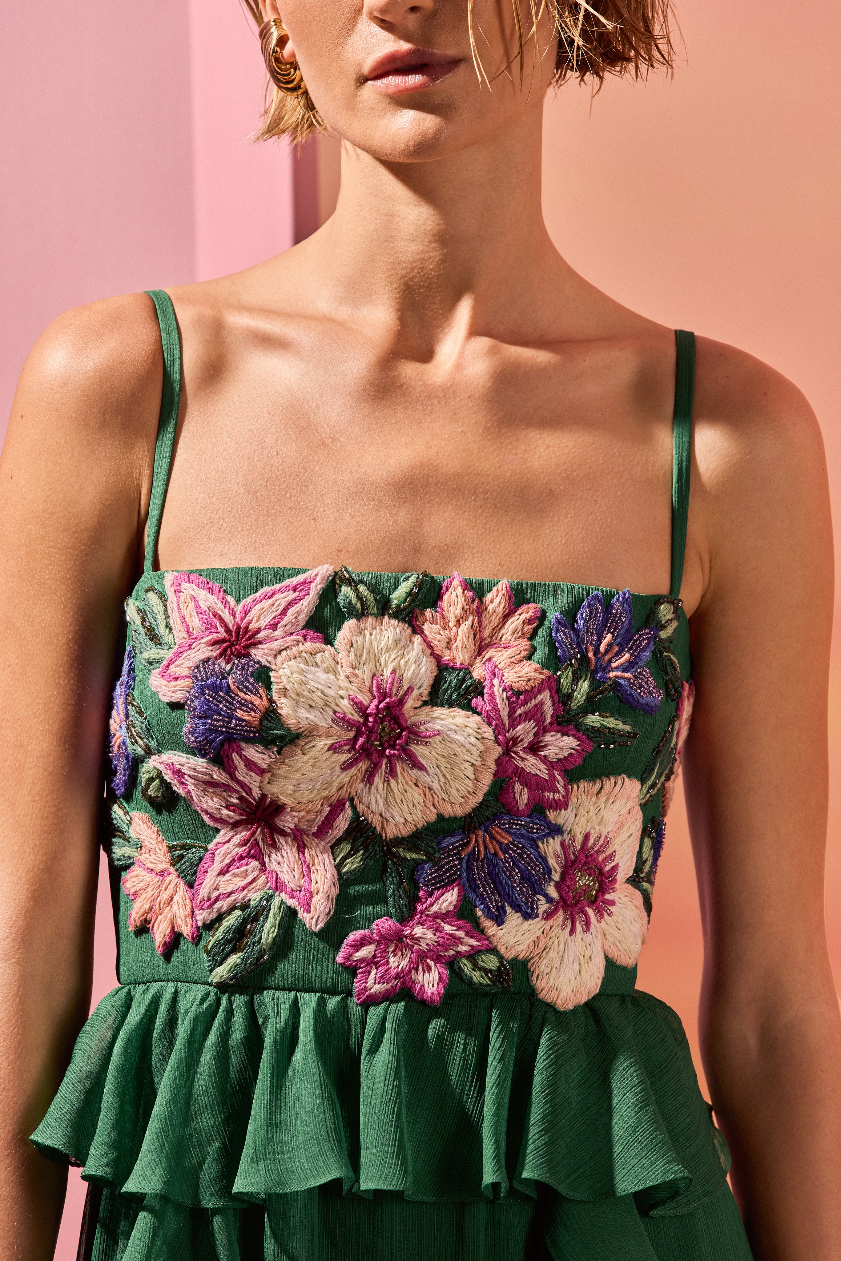 CHIFFON DAYDREAM FLOWERS MAXI DRESS - Image 2