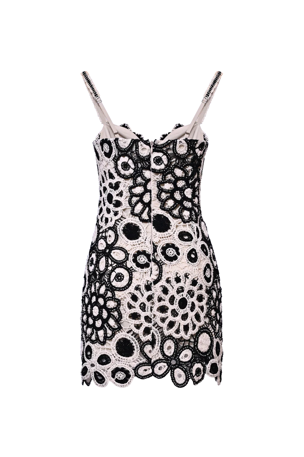 CORAL CROCHET MINI DRESS - Image 5