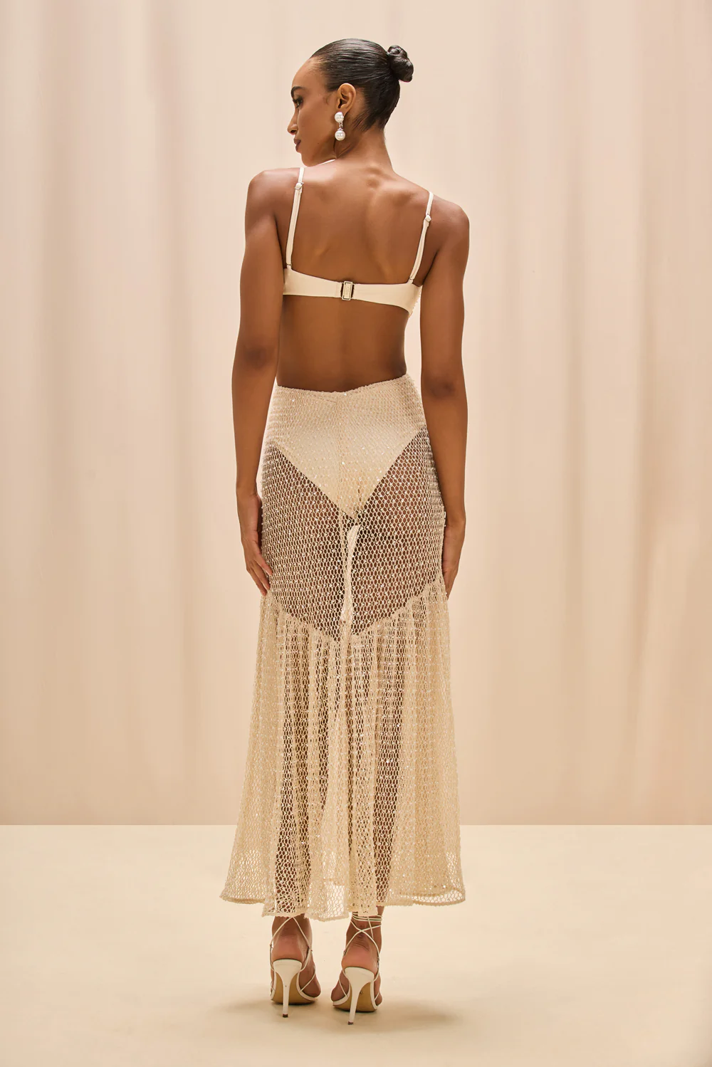CROCHET BLOOM CUT OUT BEACH DRESS - Image 4