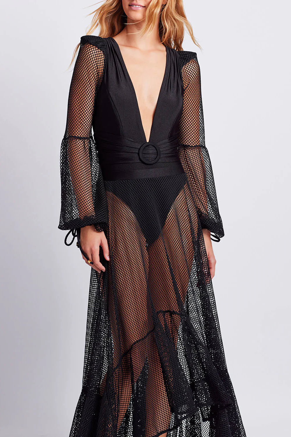 Plunge Netted One Piece - Image 4