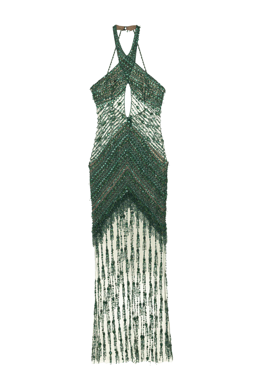 CRYSTAL EMBROIDERY HALTERNECK GOWN - Image 2