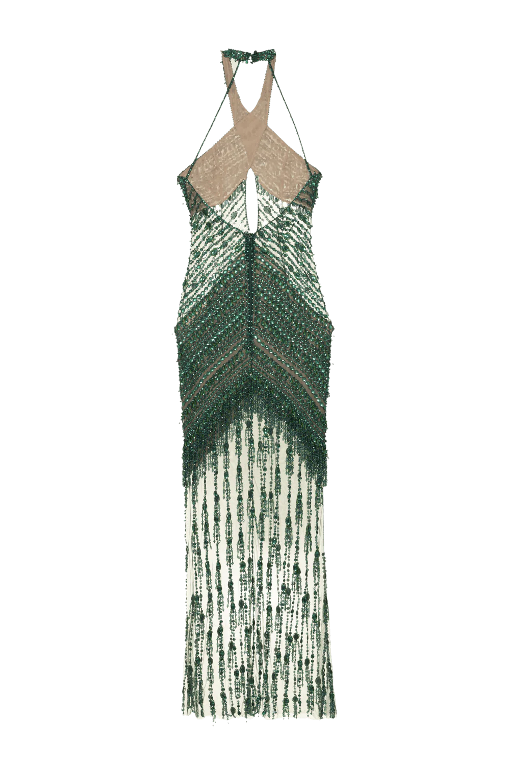 CRYSTAL EMBROIDERY HALTERNECK GOWN - Image 5