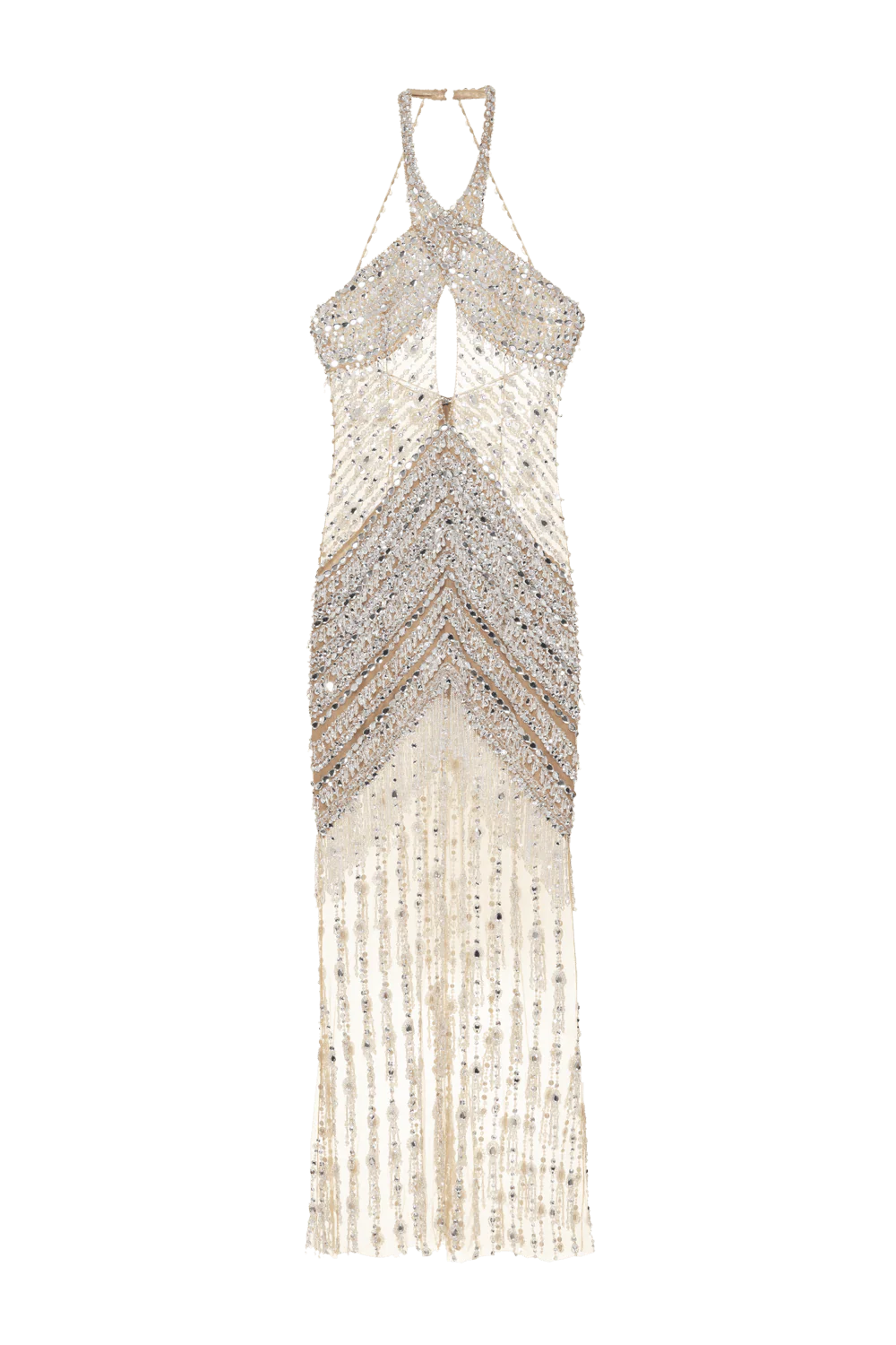 CRYSTAL EMBROIDERY HALTERNECK GOWN - Image 2
