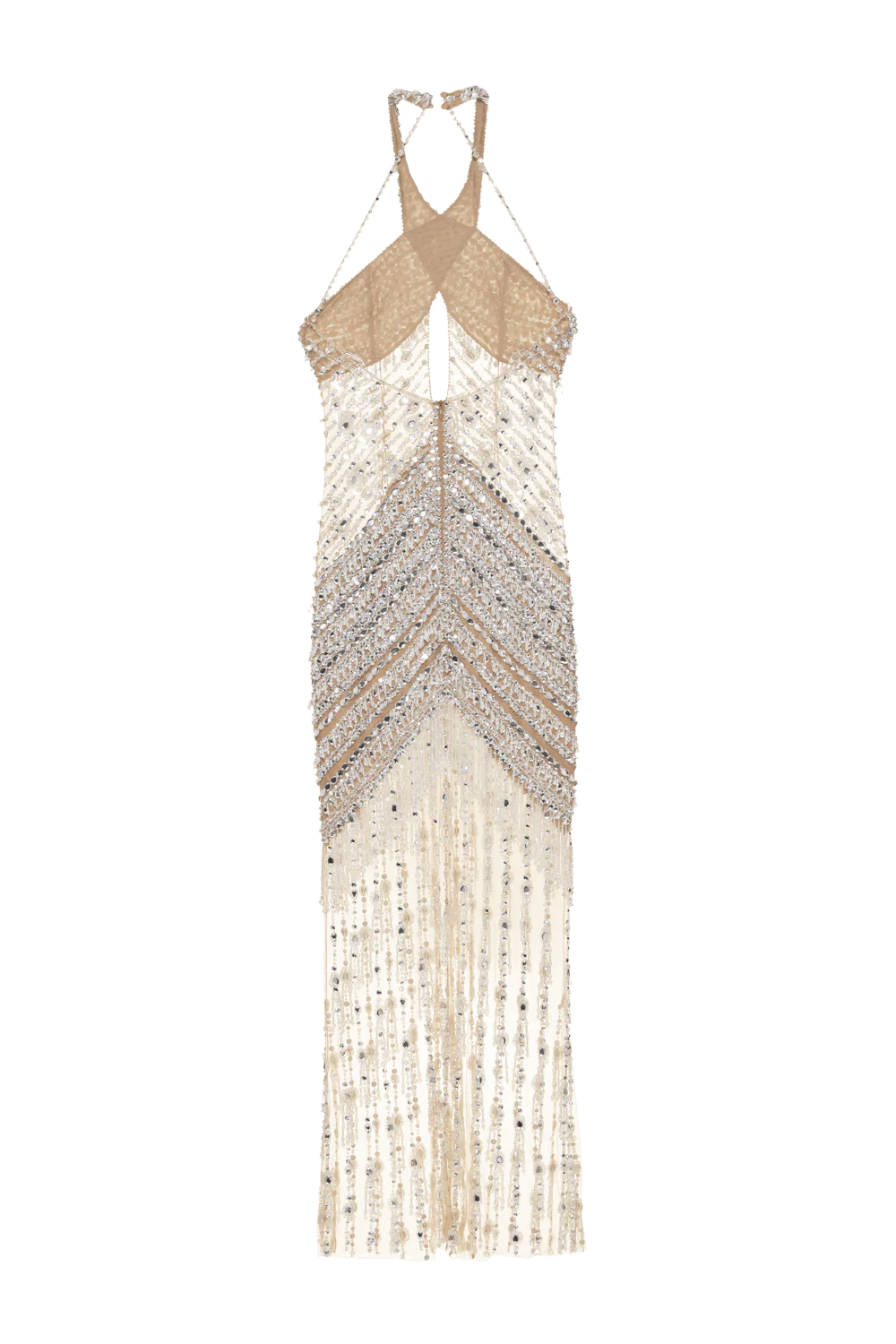 CRYSTAL EMBROIDERY HALTERNECK GOWN - Image 5