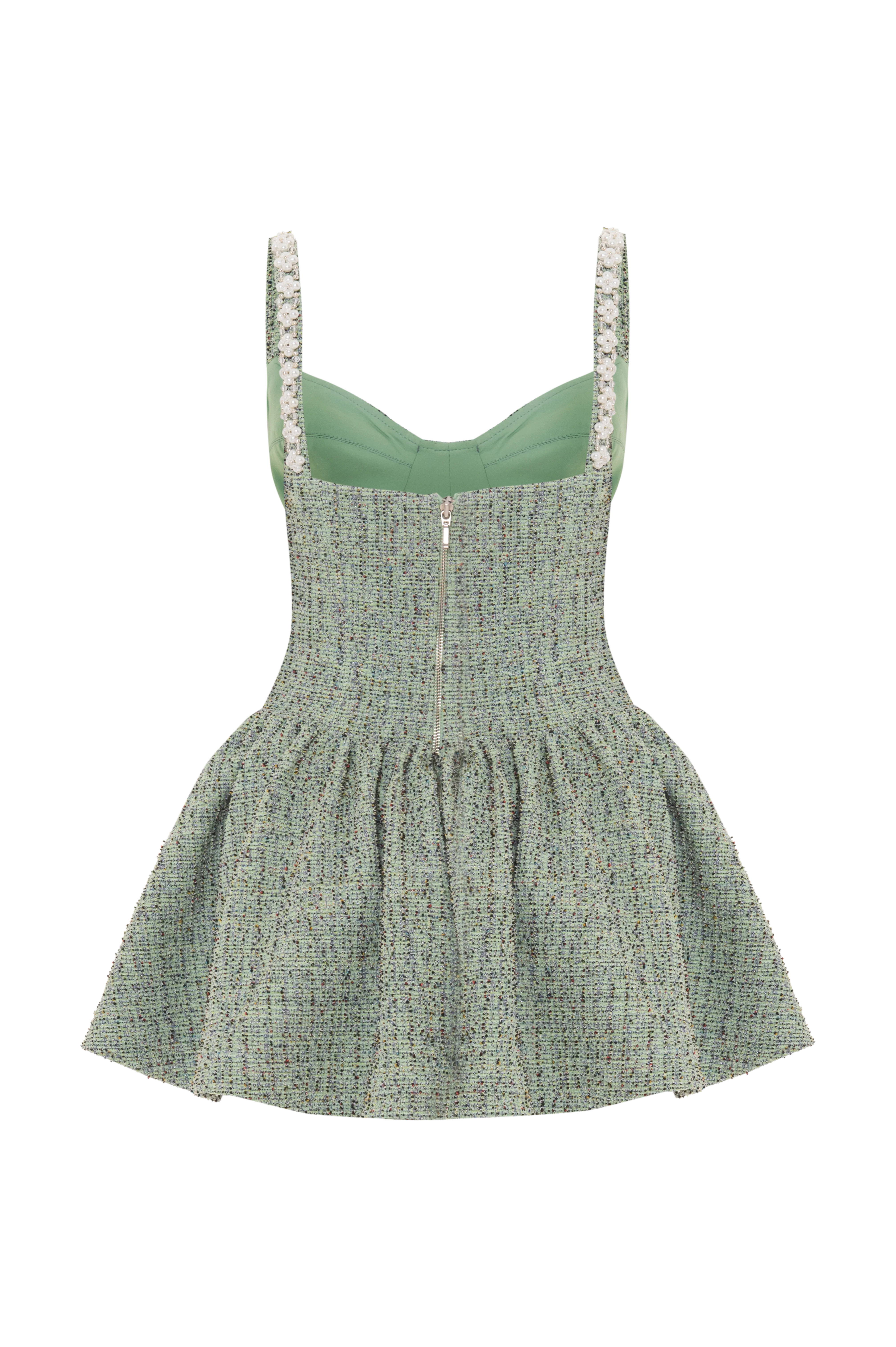 CRYSTAL TWEED MINI DRESS - Image 3