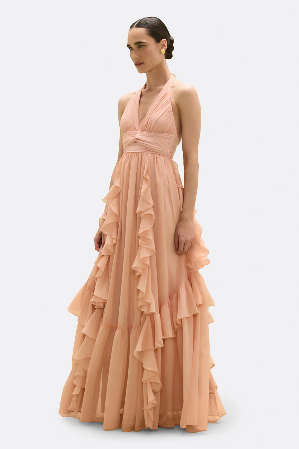 CHIFFON DAYDREAM PLUNGE GOWN - Image 3
