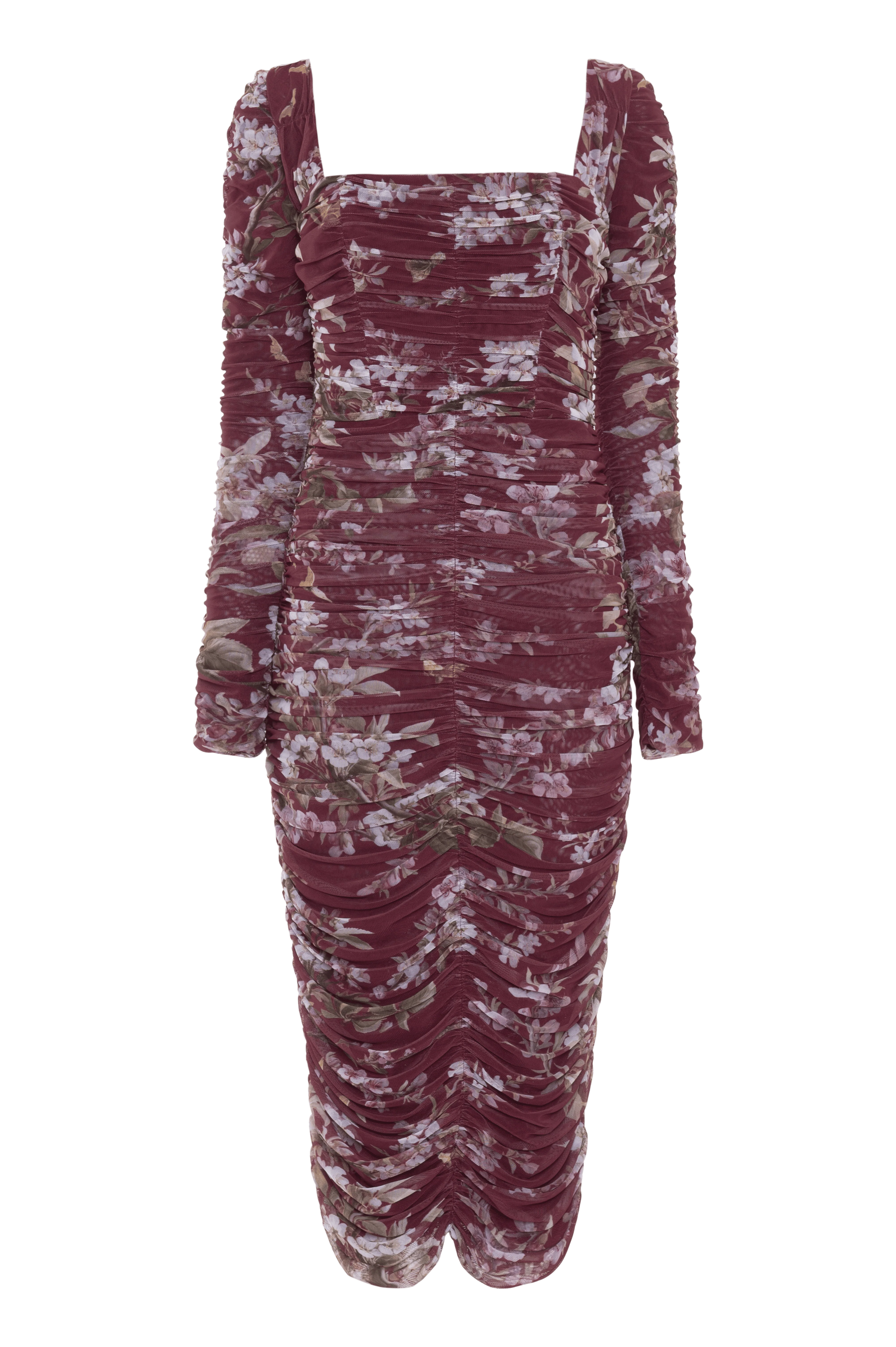 DELICATA STRETCH TULLE MIDI DRESS - Image 3