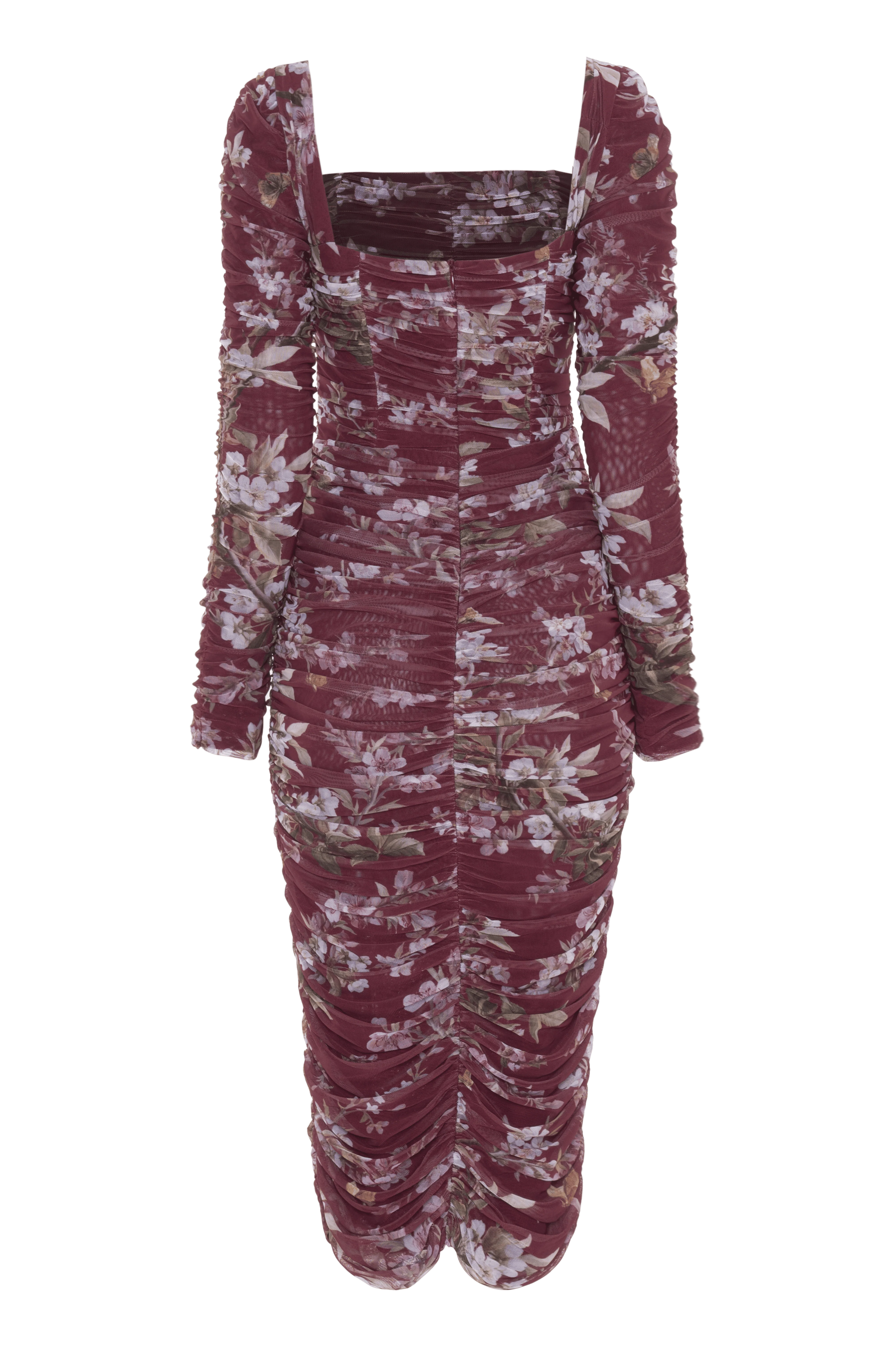 DELICATA STRETCH TULLE MIDI DRESS - Image 4