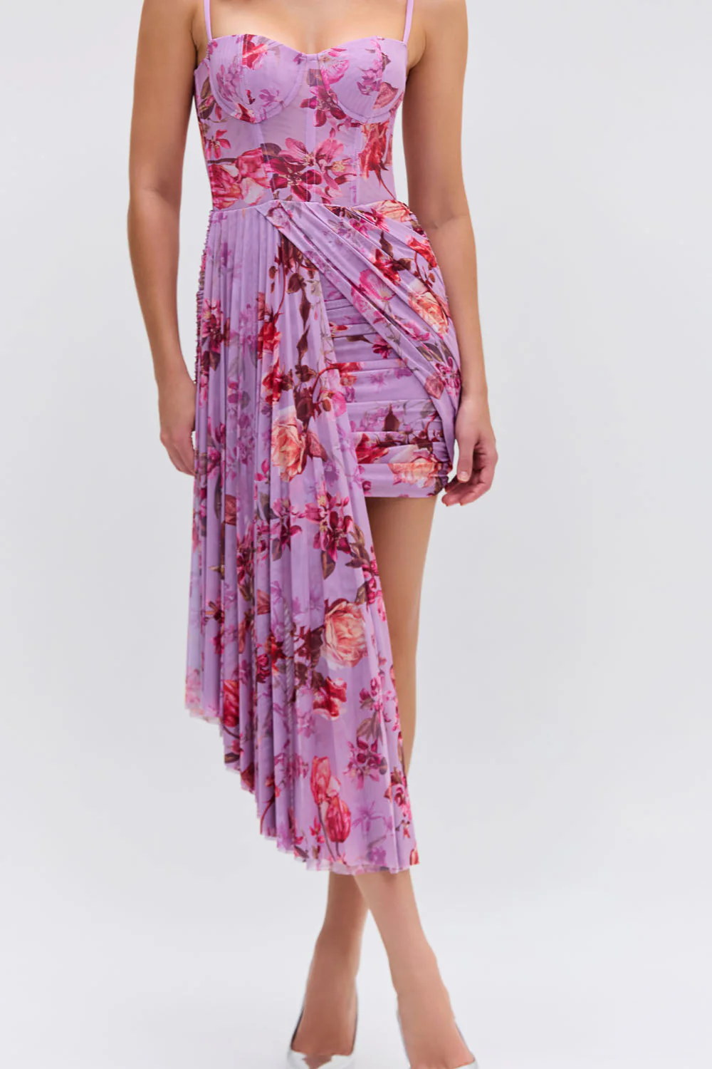 Floral Haze Bustier Mini Dress - Image 2