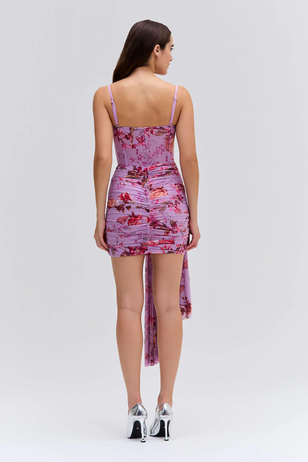 Floral Haze Bustier Mini Dress - Image 4