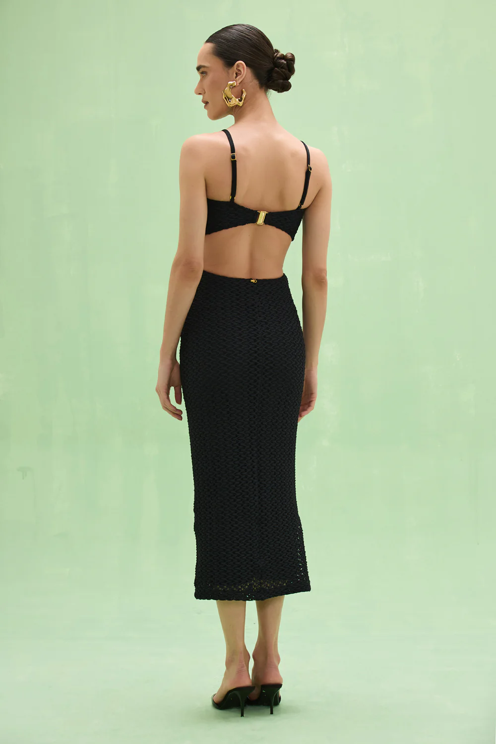 FRIDA MESH MIDI DRESS - Image 4