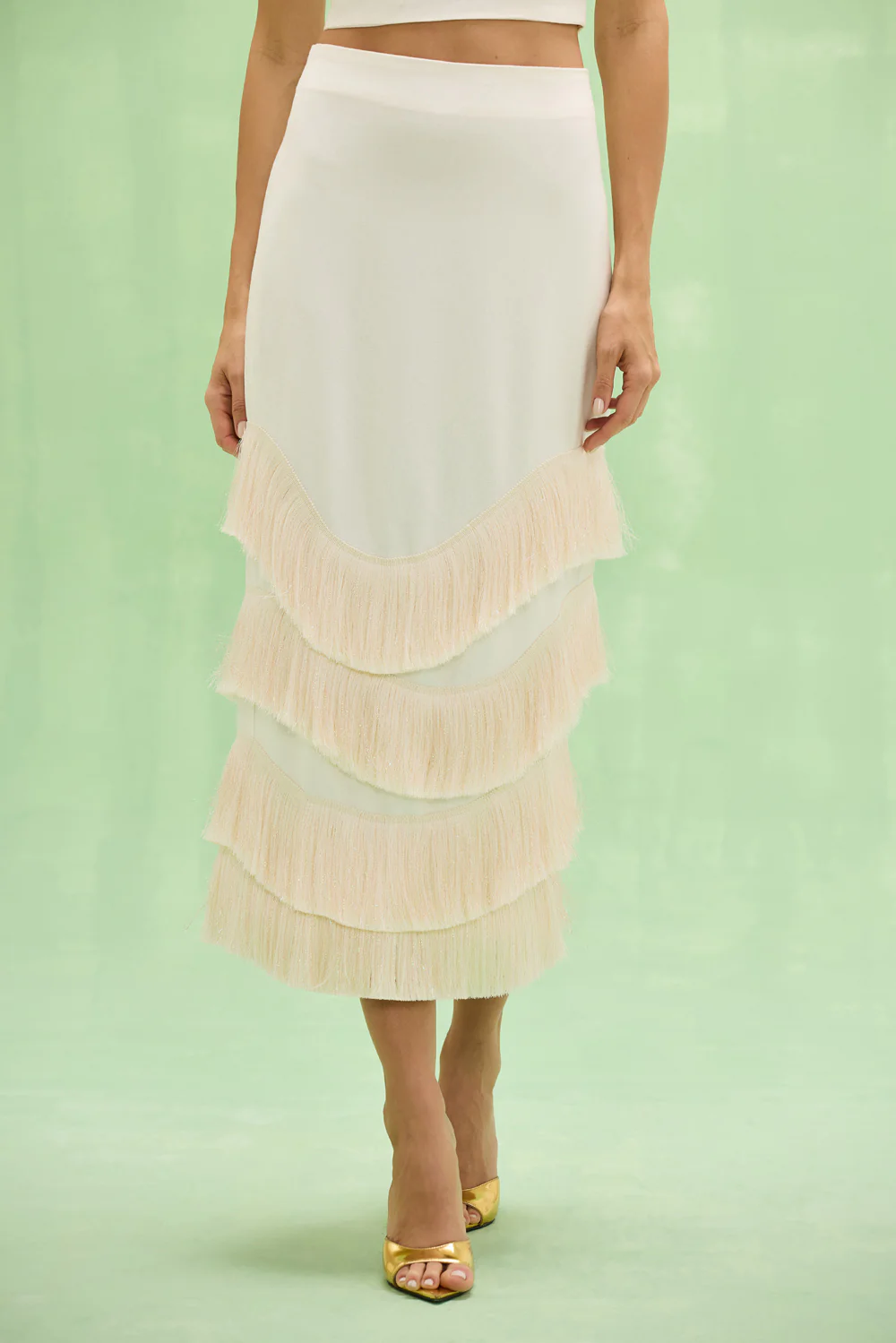 GABRIELA LINEN MIDI SKIRT - Image 2