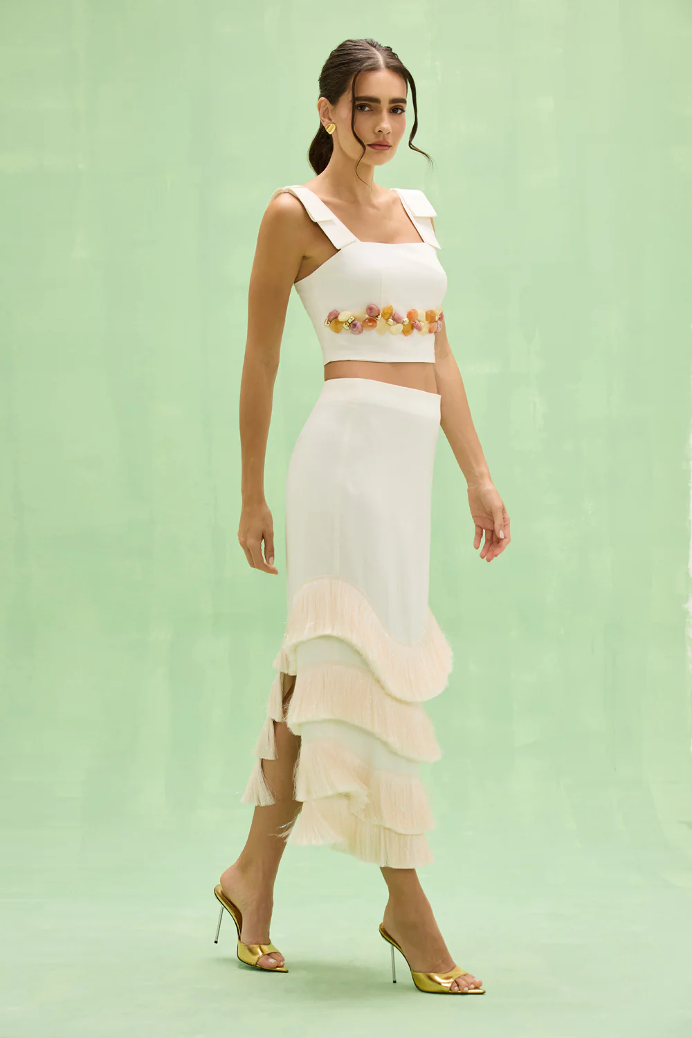 GABRIELA LINEN MIDI SKIRT - Image 3