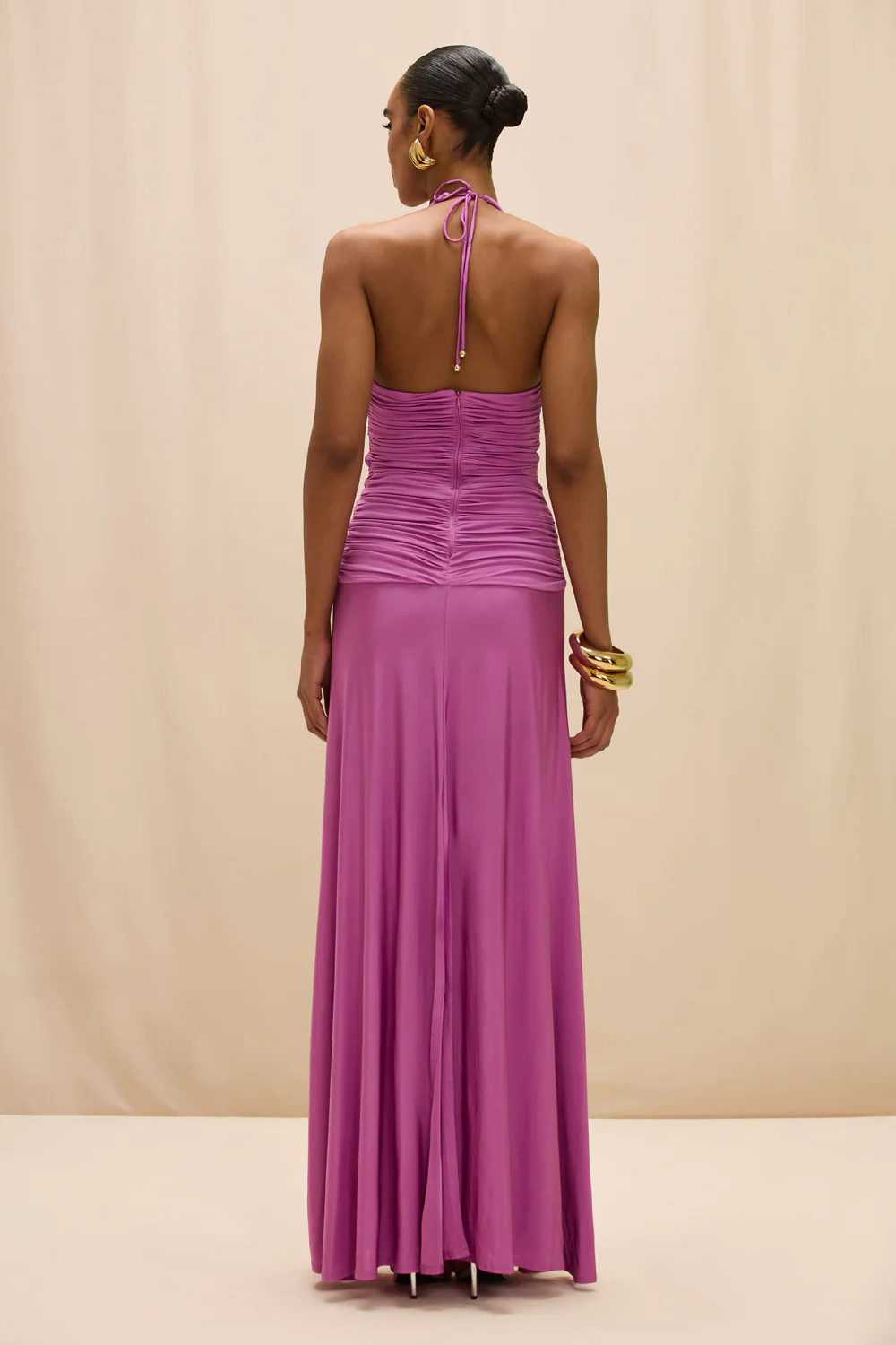 GISELE JERSEY BACK SLIT MAXI DRESS - Image 4