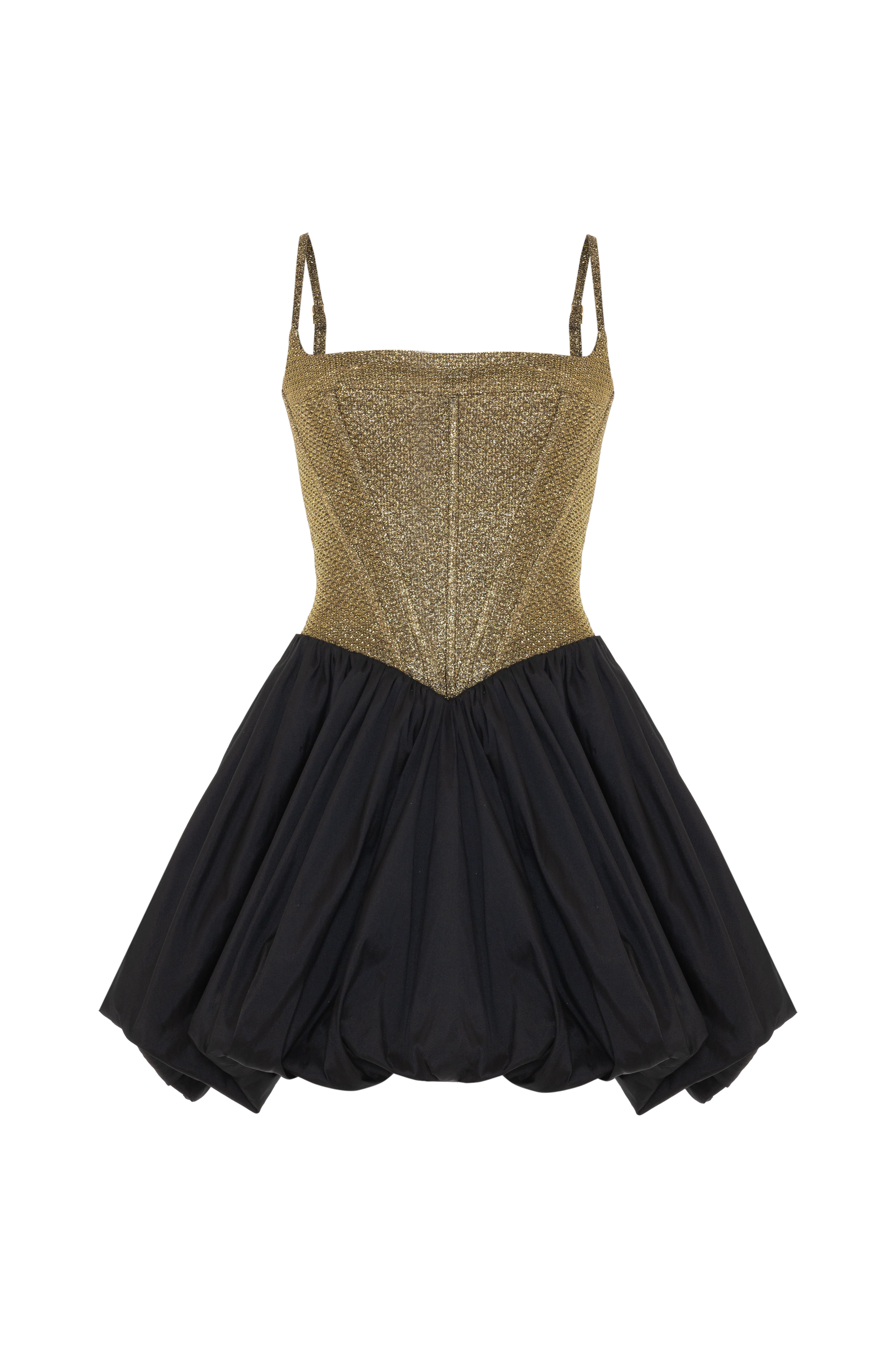 GOLDEN WEAVE MINI DRESS - Image 4