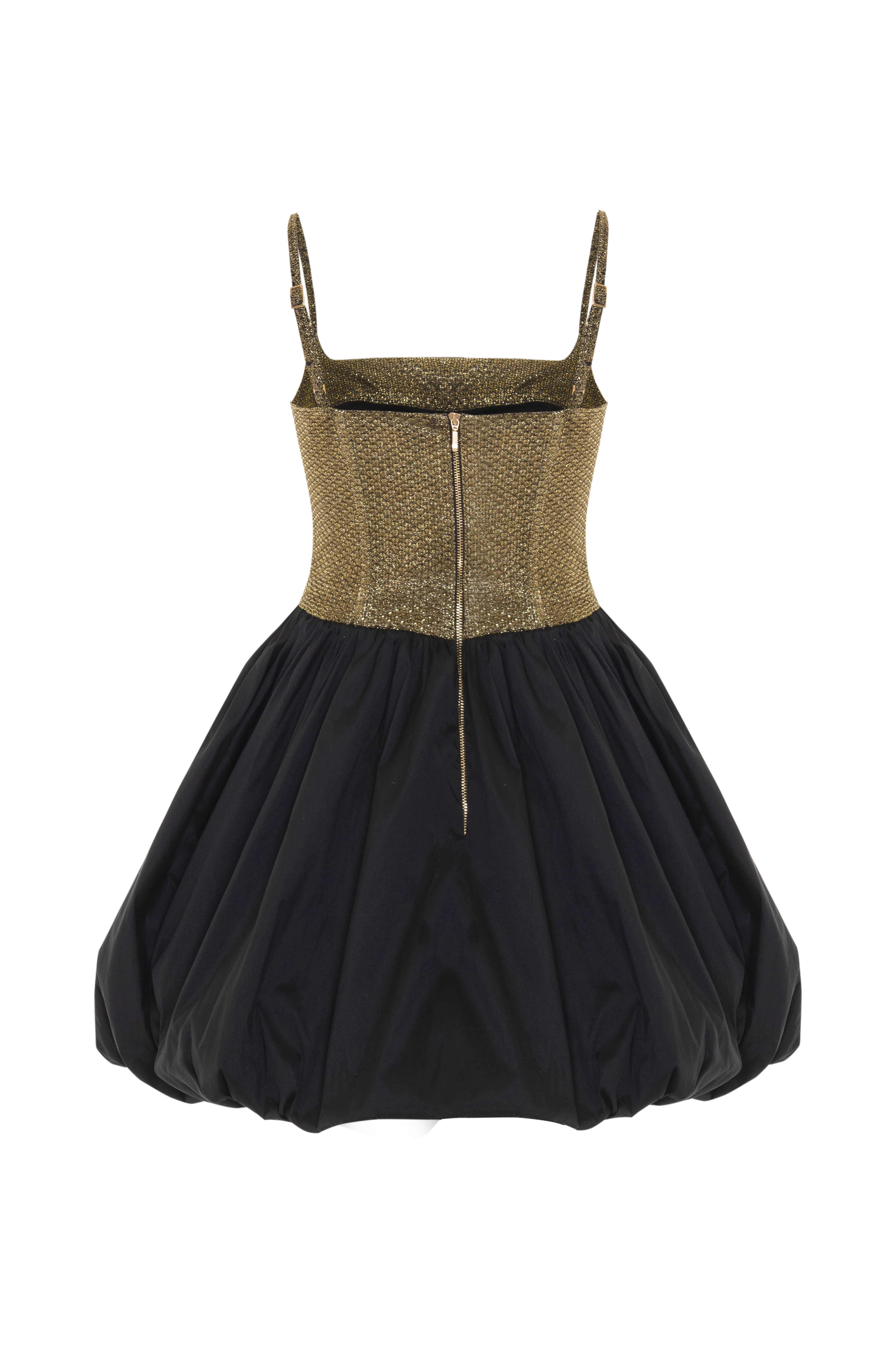 GOLDEN WEAVE MINI DRESS - Image 5