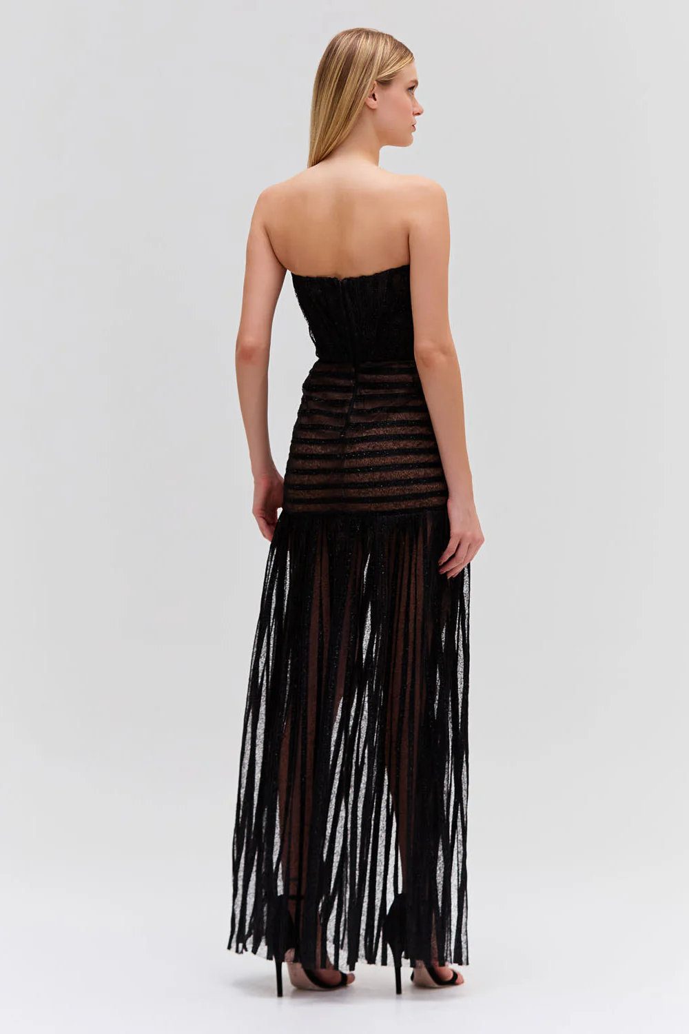 Sparkle Tulle Strapless Maxi Dress (RUNWAY) - Image 2