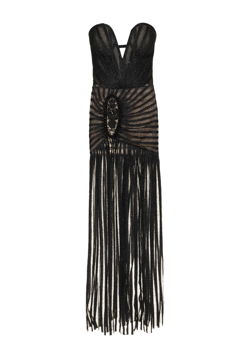Sparkle Tulle Strapless Maxi Dress (RUNWAY) - Image 4