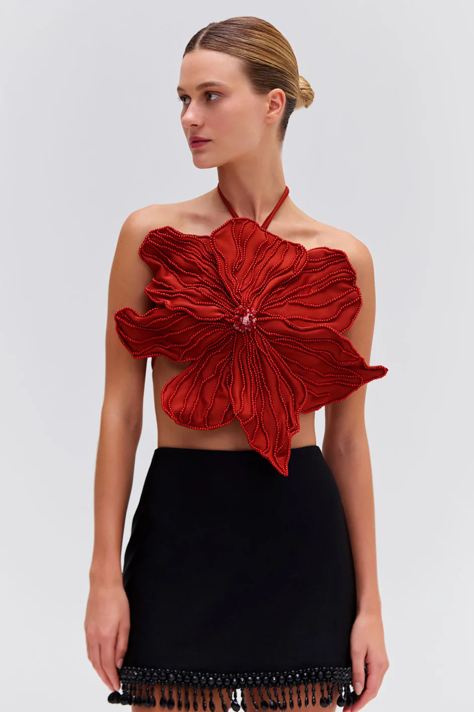 HAND-BEADED FLOWER TOP - Image 2