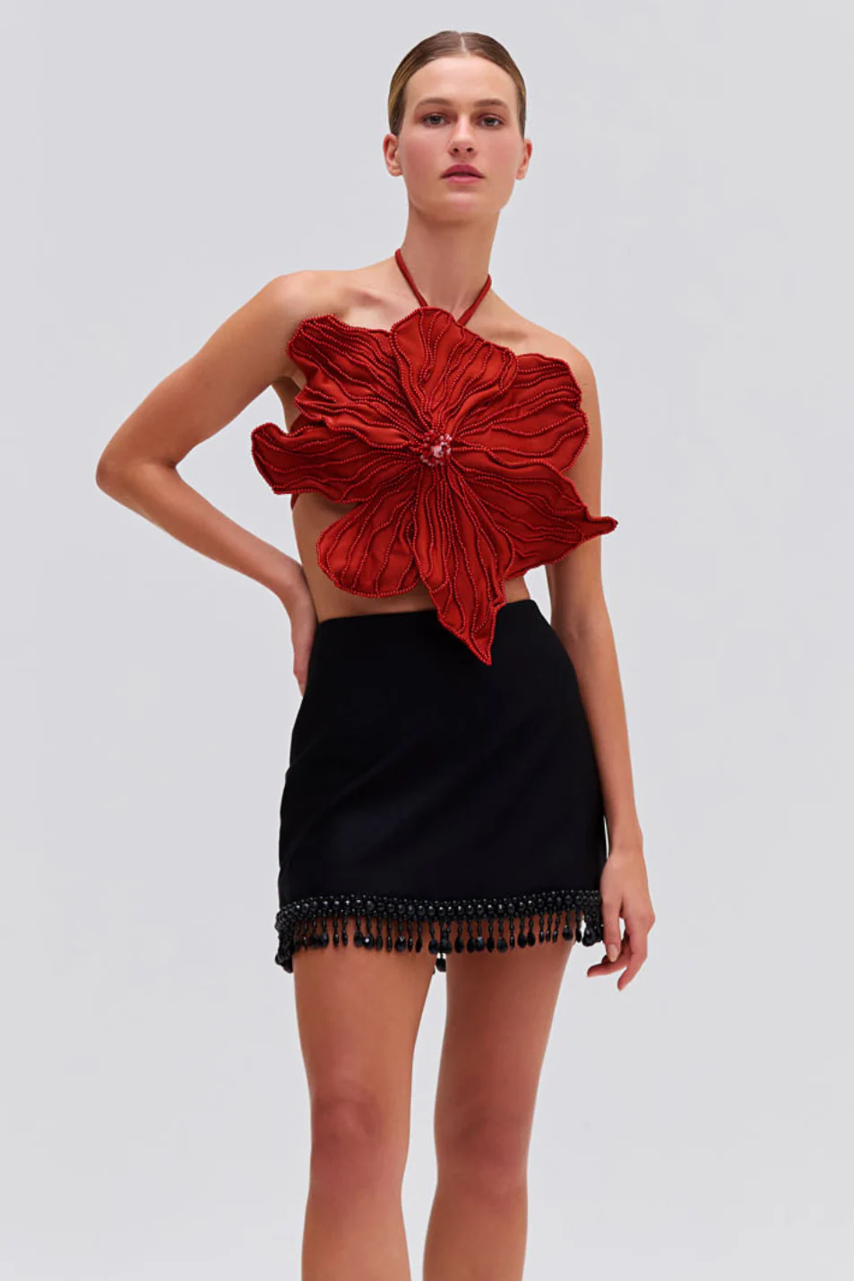 HAND-BEADED FLOWER TOP - Image 3
