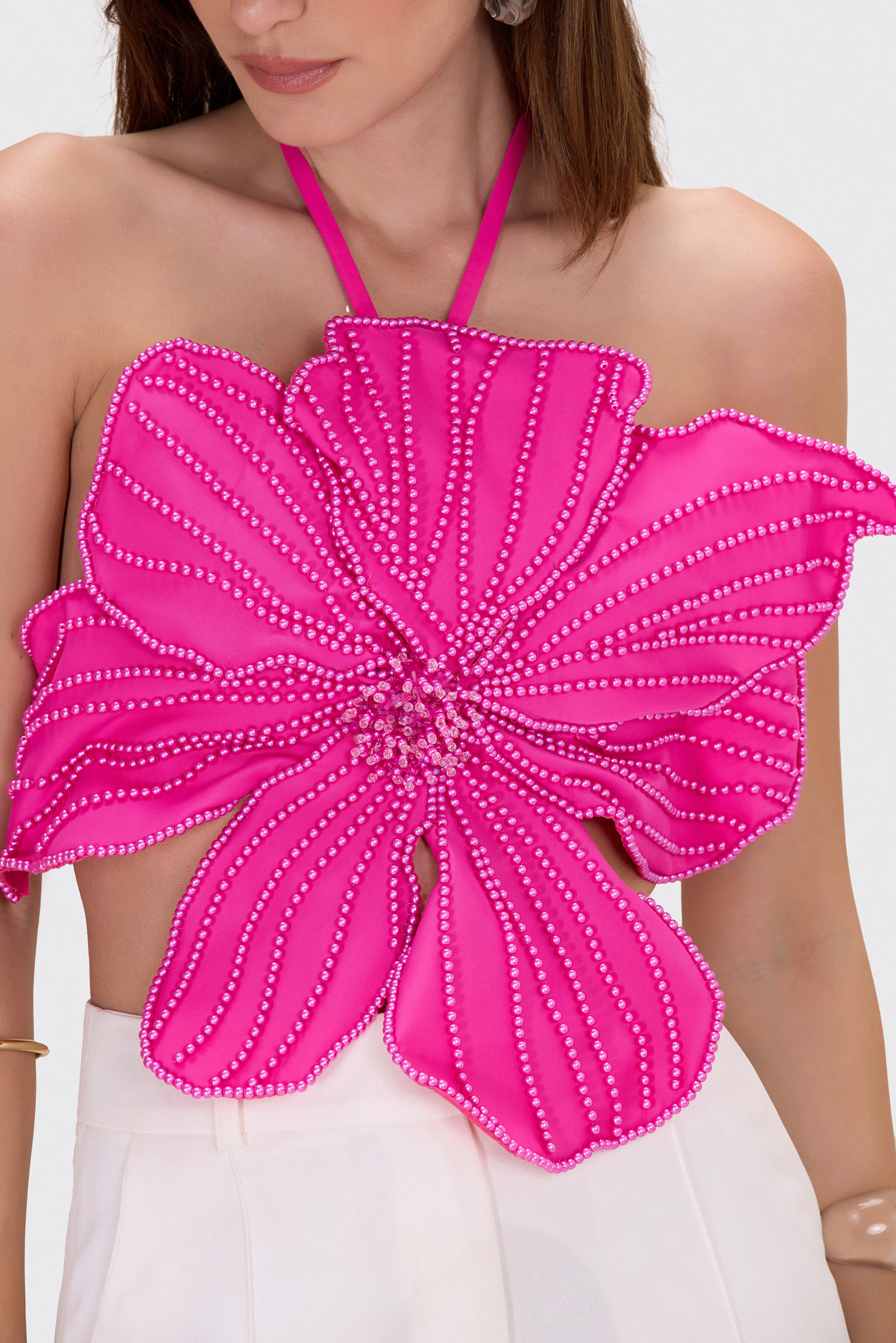 HAND-BEADED FLOWER TOP - Image 3