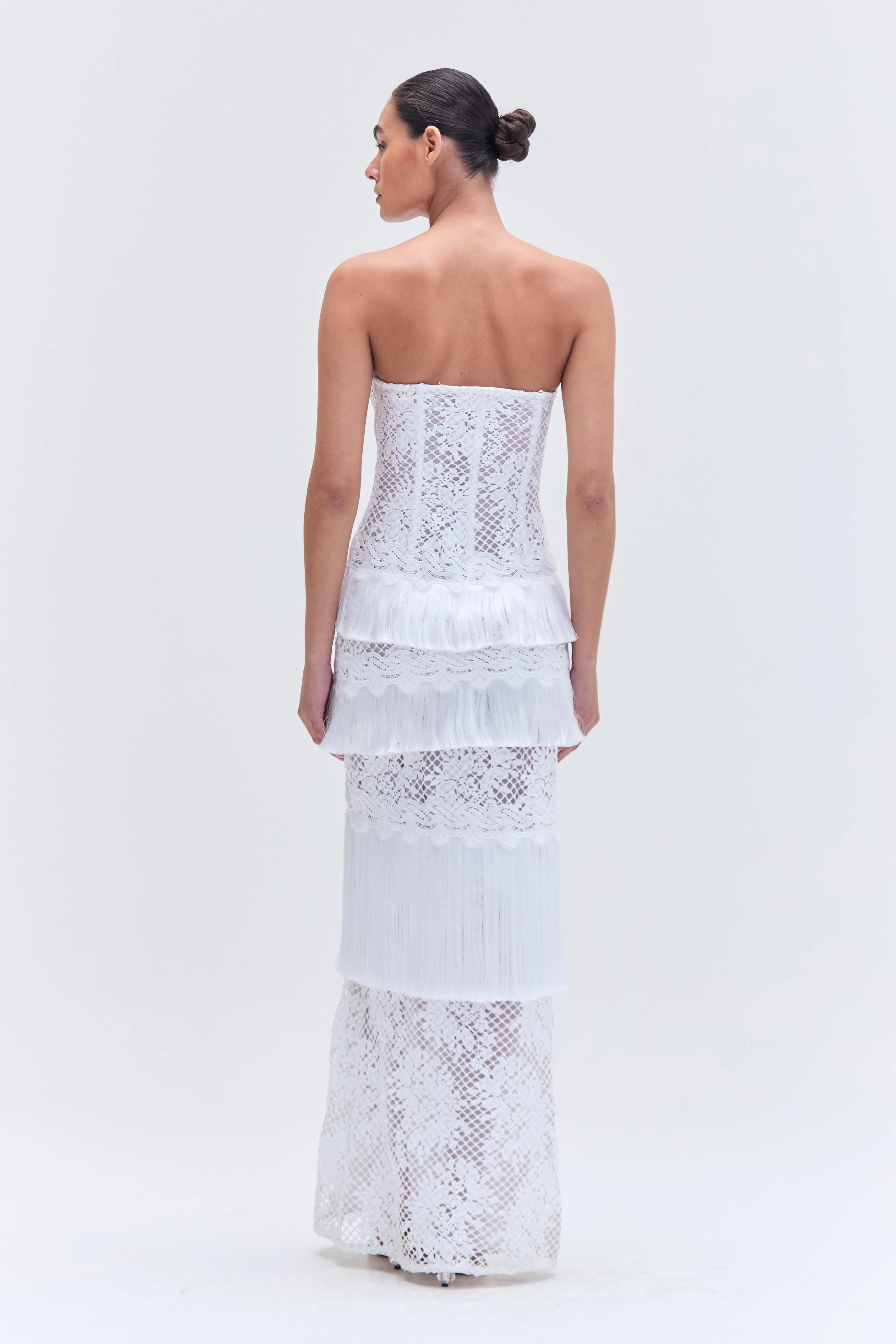 HAND-BEADED LACE GOWN - Image 3
