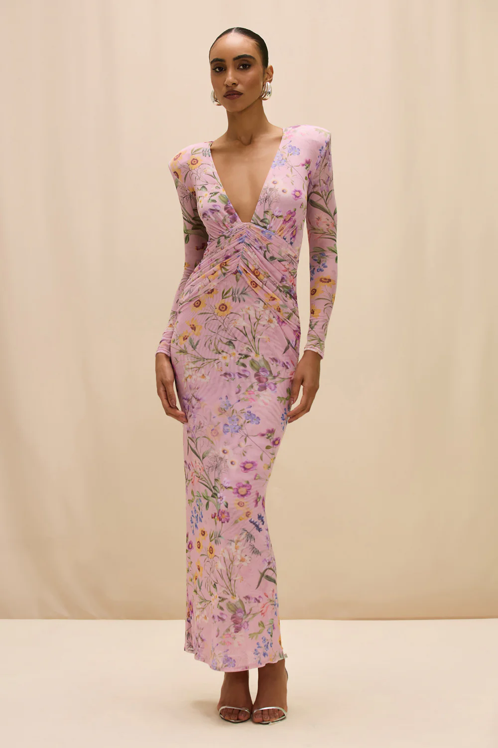HEATHER PLUNGE MAXI DRESS