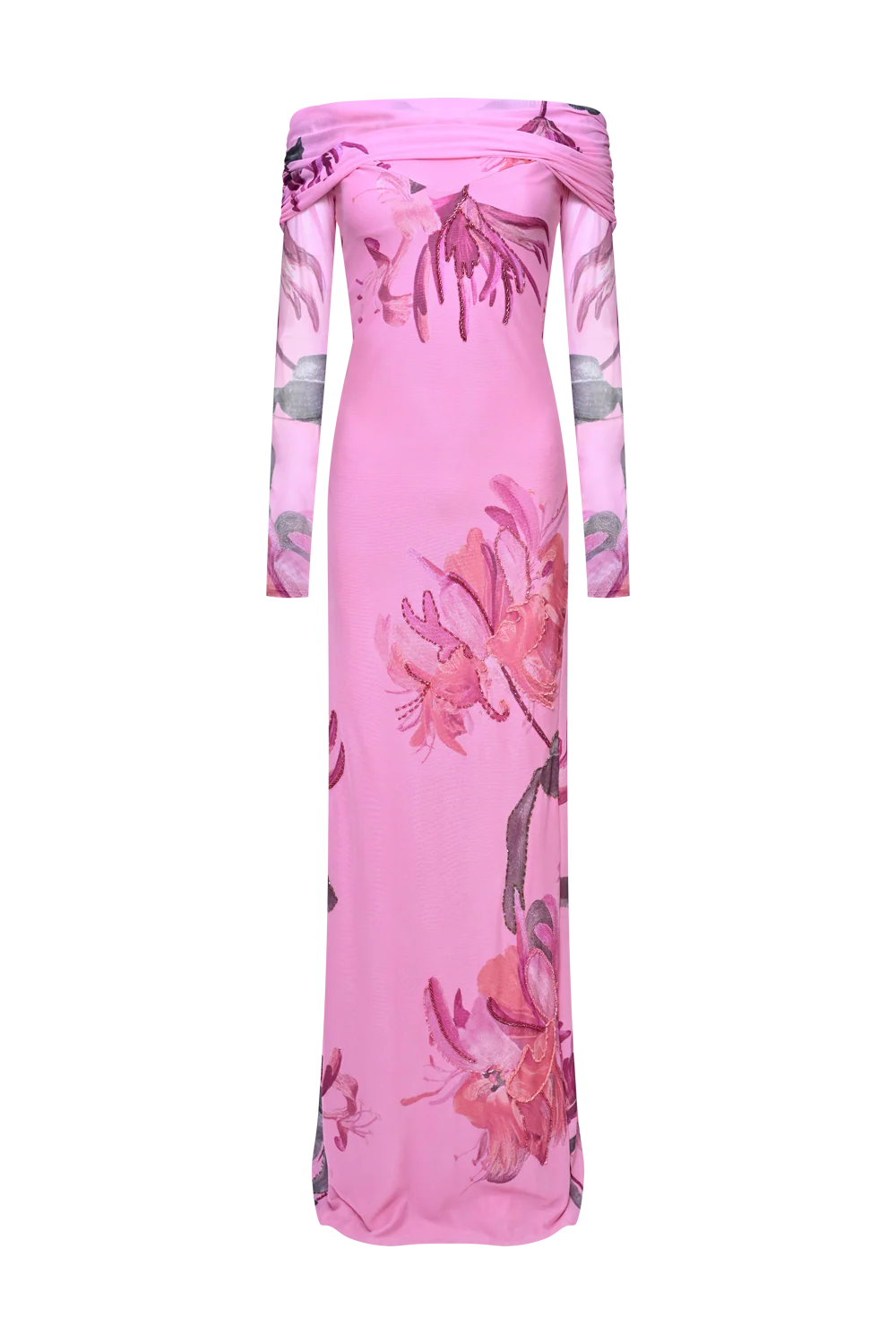 HONEY FLOWER TULLE MAXI DRESS - Image 2