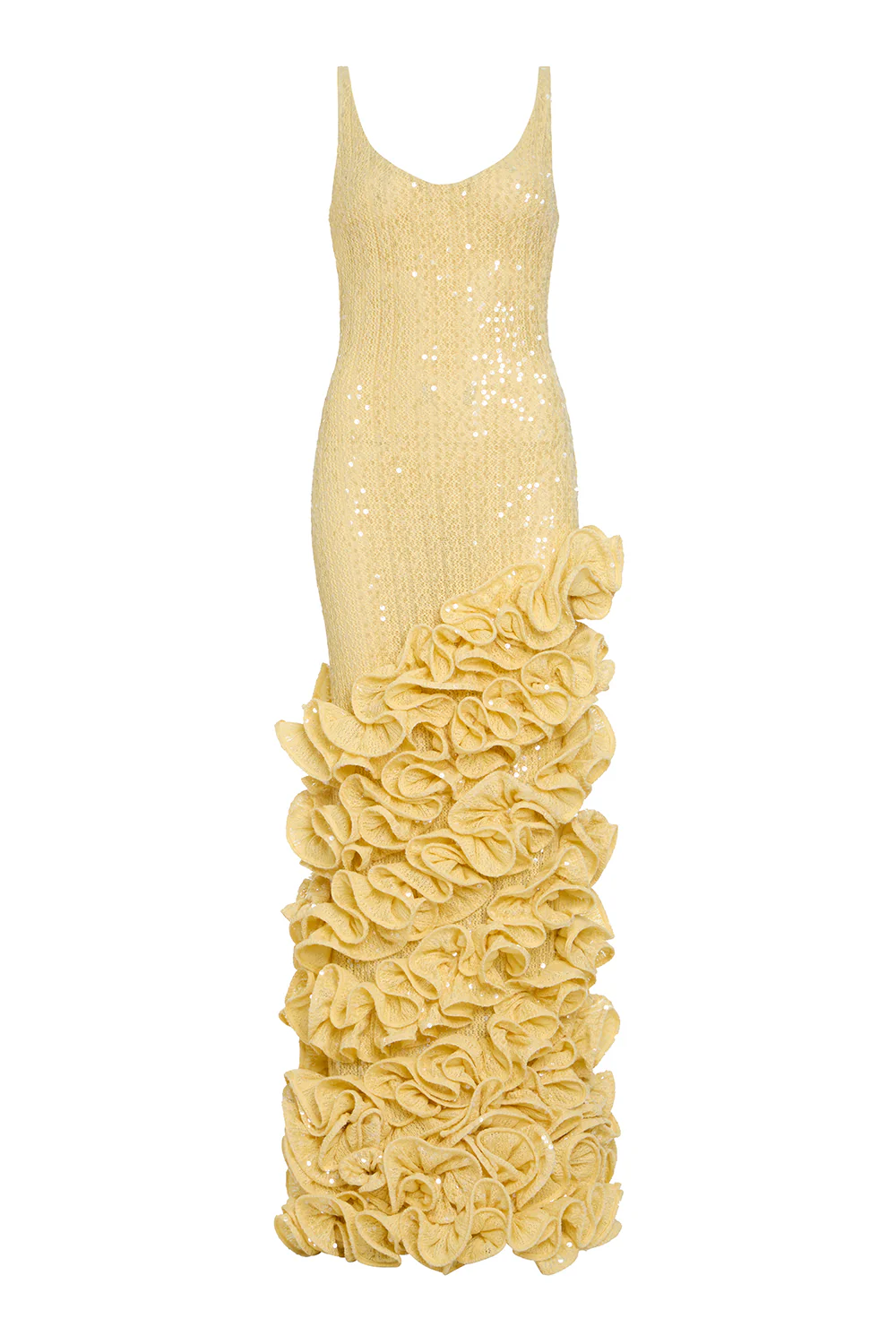IARA CROCHET RUFFLE MAXI DRESS (RUNWAY) - Image 2
