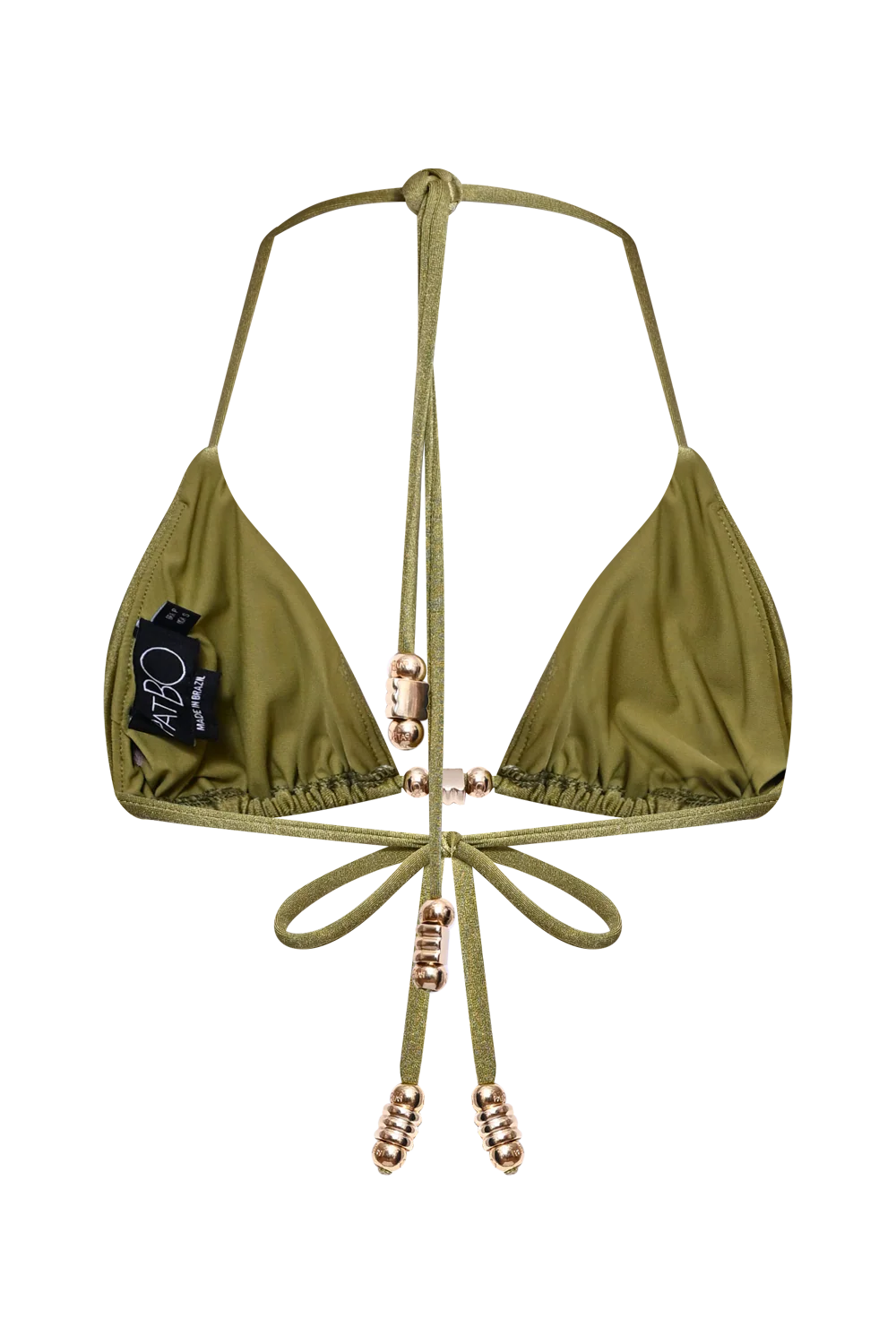 JADE LYCRA LACE BIKINI TOP - Image 5