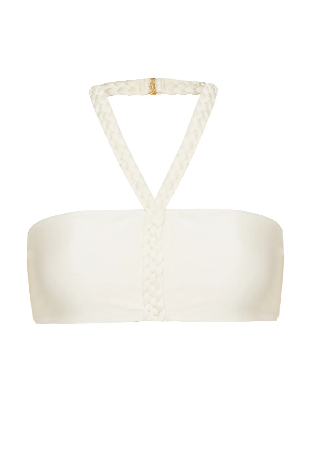 PATBO X CAMILA COELHO JERSEY SANDS HALTERNECK BRAIDED BIKINI TOP - Image 3