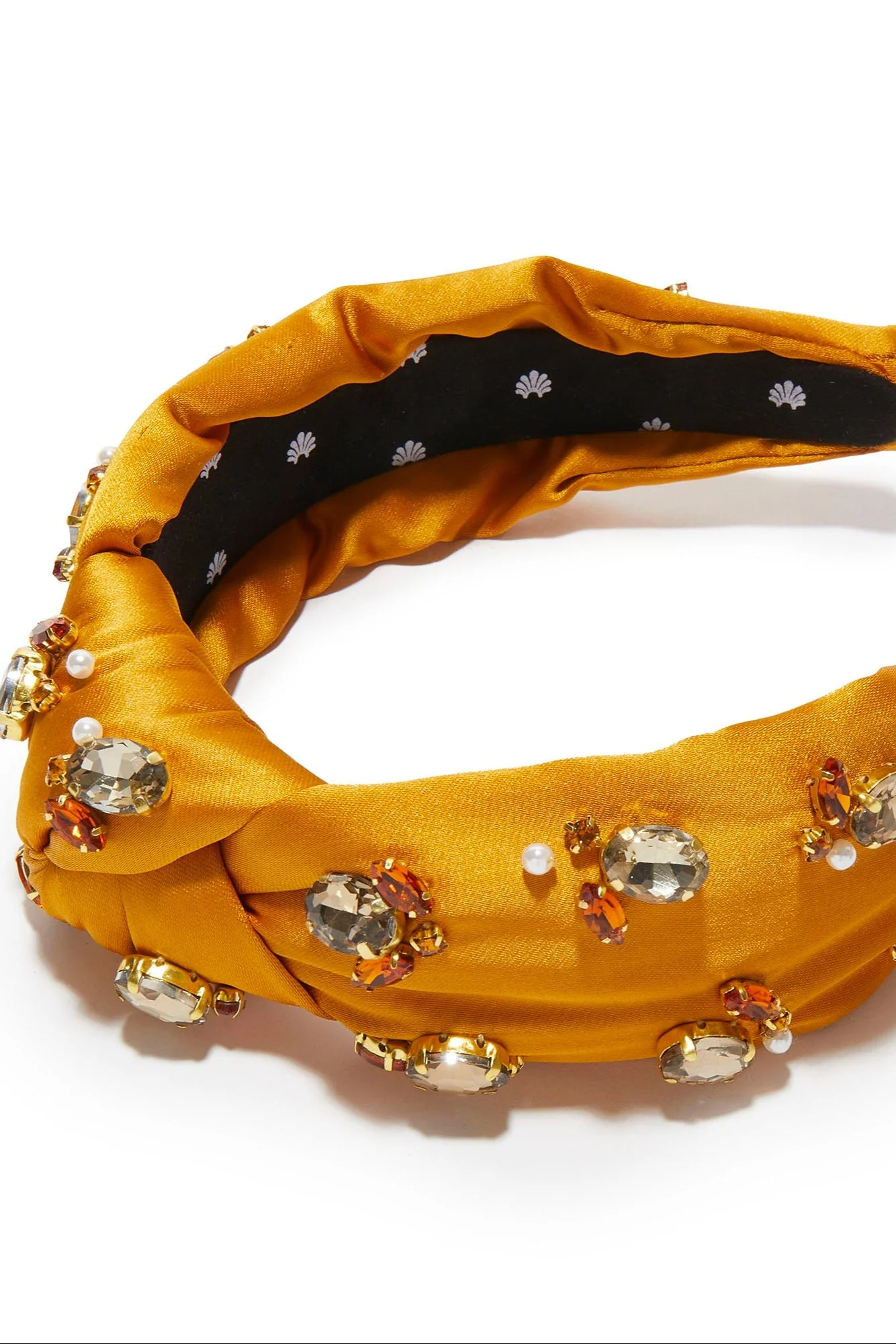 KNOTTED CRYSTAL CLUSTER EMBELLISHED HEADBAND - Image 3