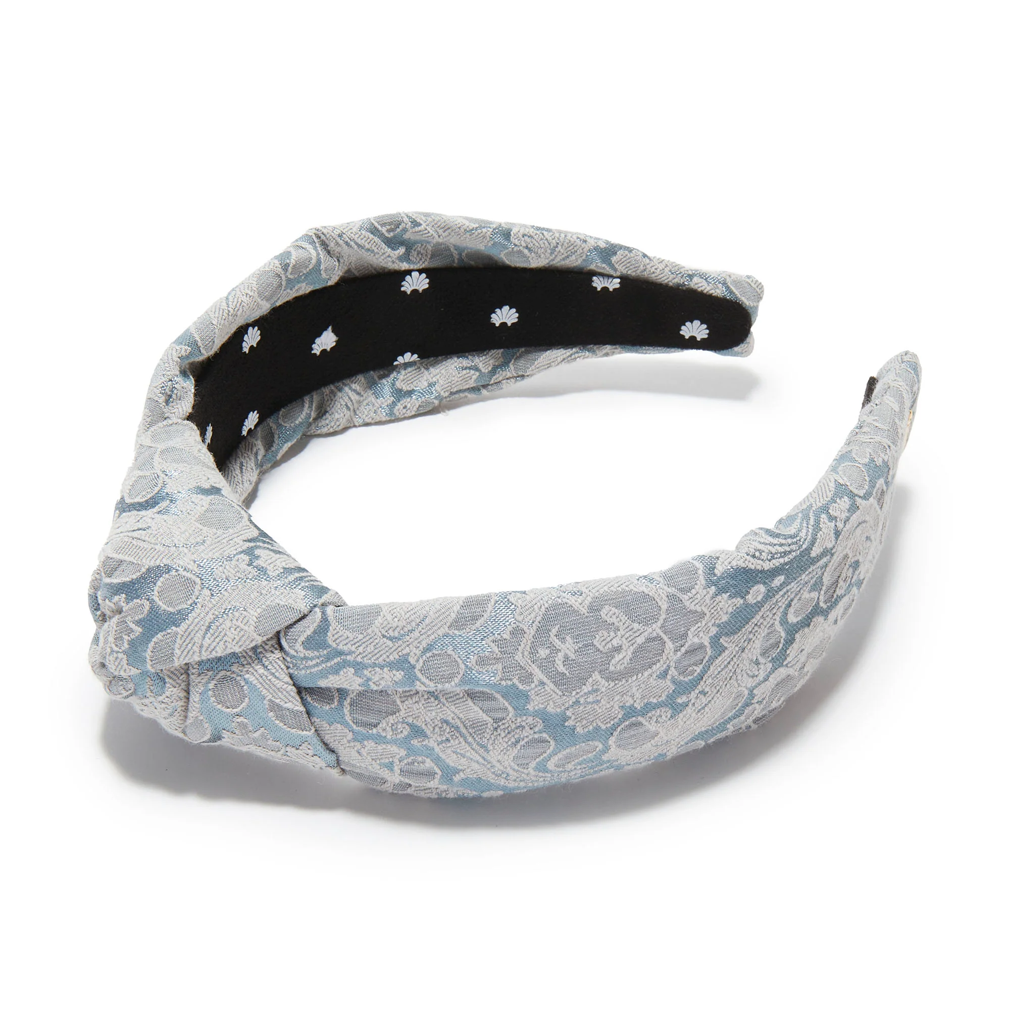 KNOTTED DAMASK BROCADE HEADBAND - Image 3