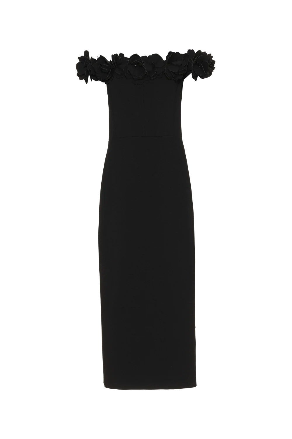 LIGHT SPOT CREPE MIDI DRESS - Image 2