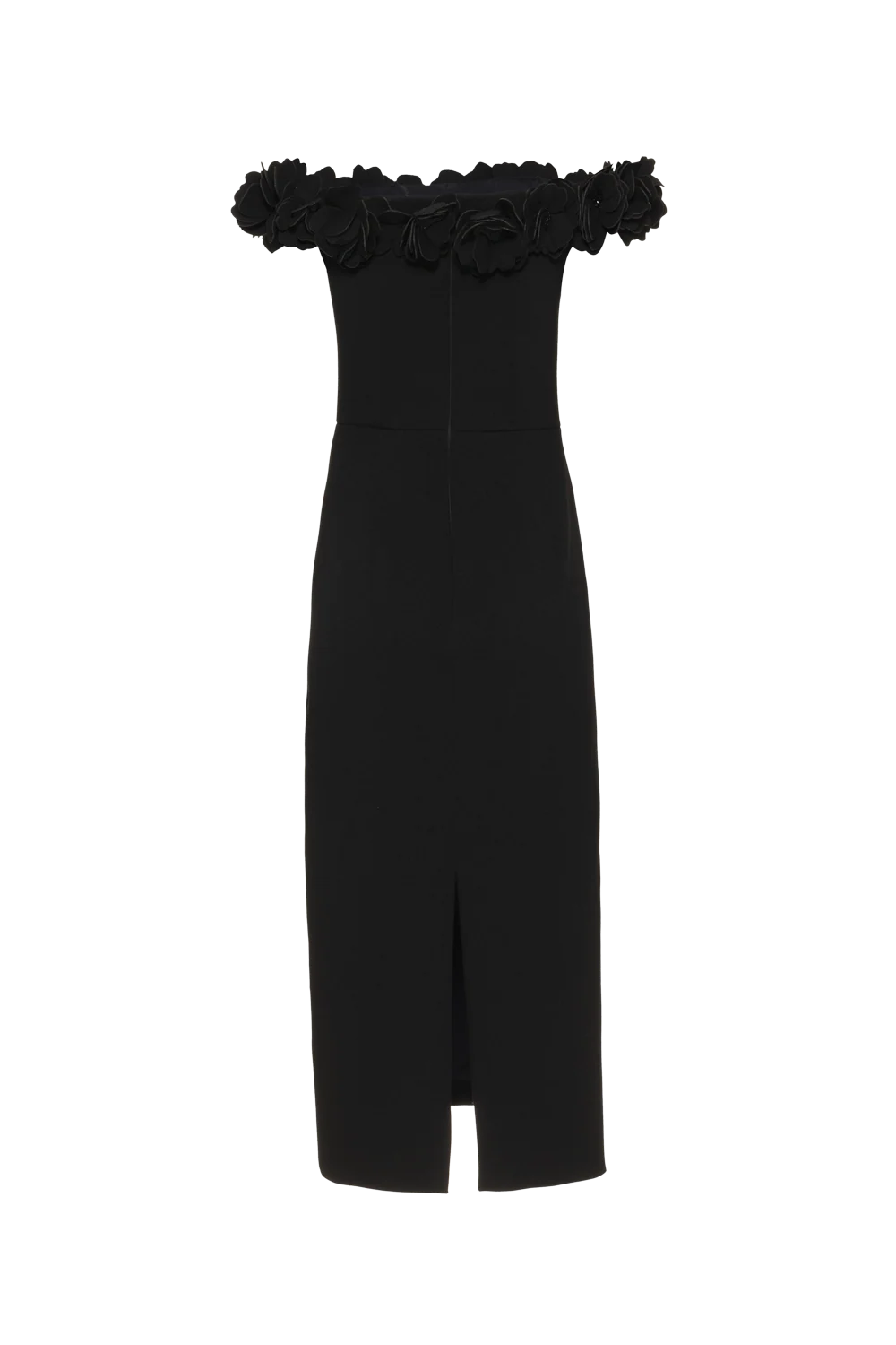 LIGHT SPOT CREPE MIDI DRESS - Image 5