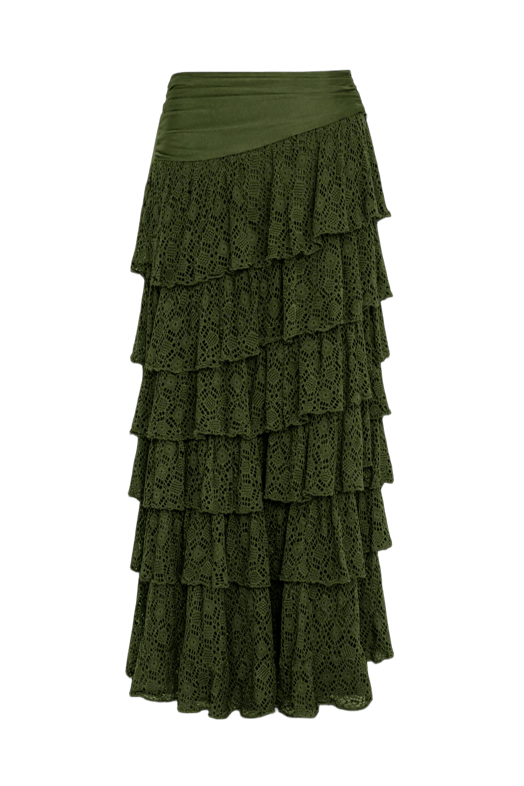 SIRENA LYCRA RUFFLE MAXI SKIRT - Image 3