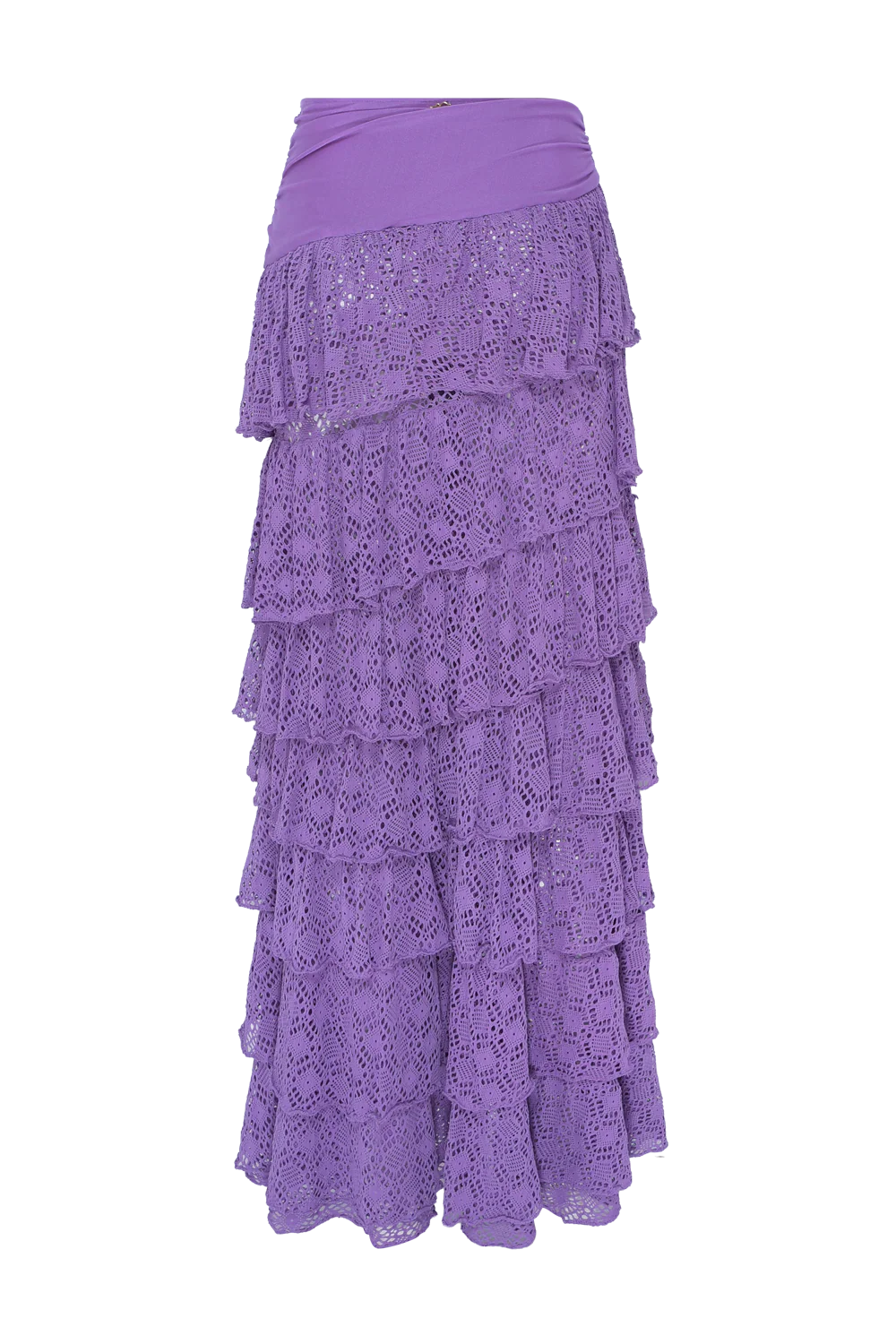 SIRENA LYCRA RUFFLE MAXI SKIRT - Image 4