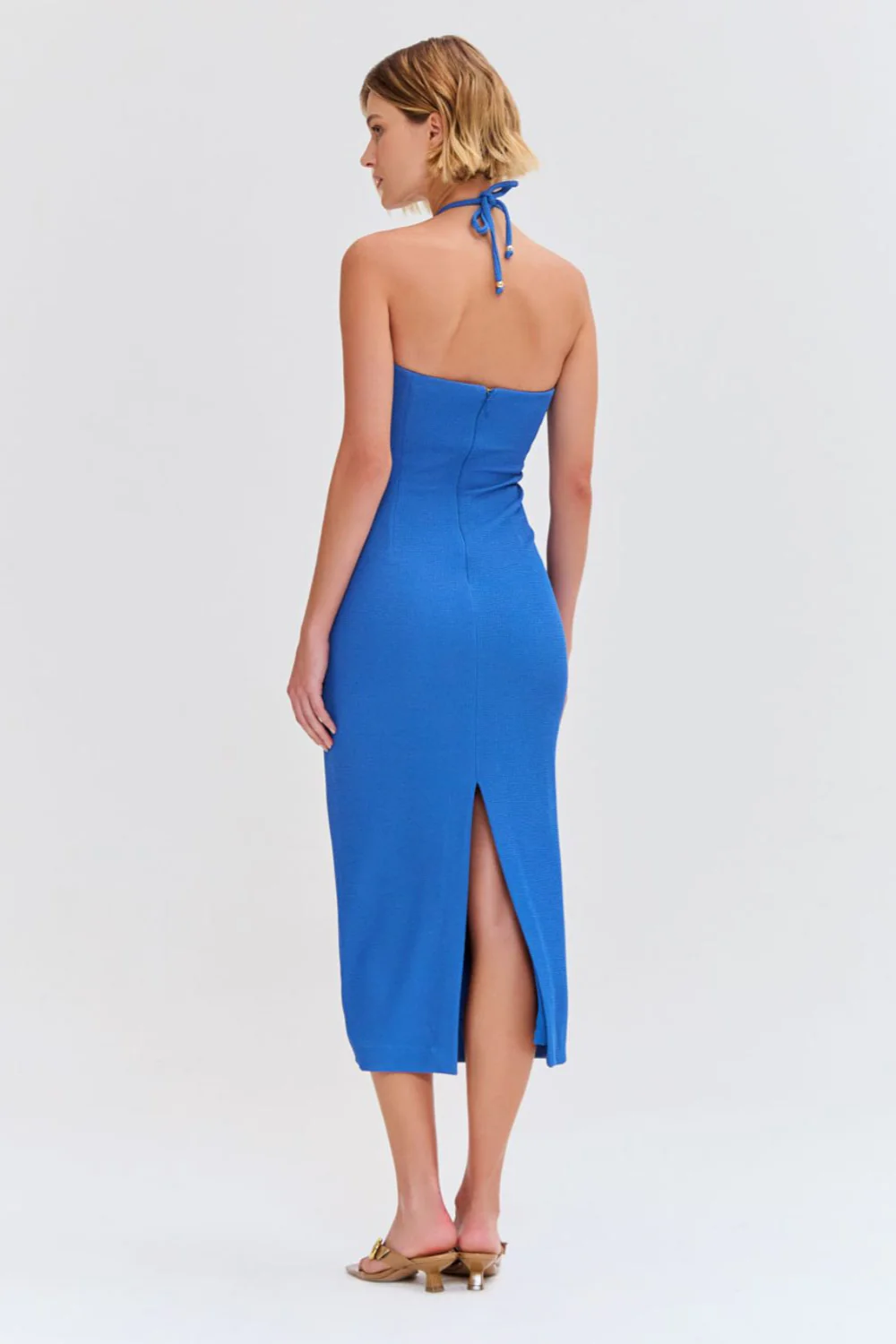 MERIAN KNIT HALTERNECK DRESS - Image 3