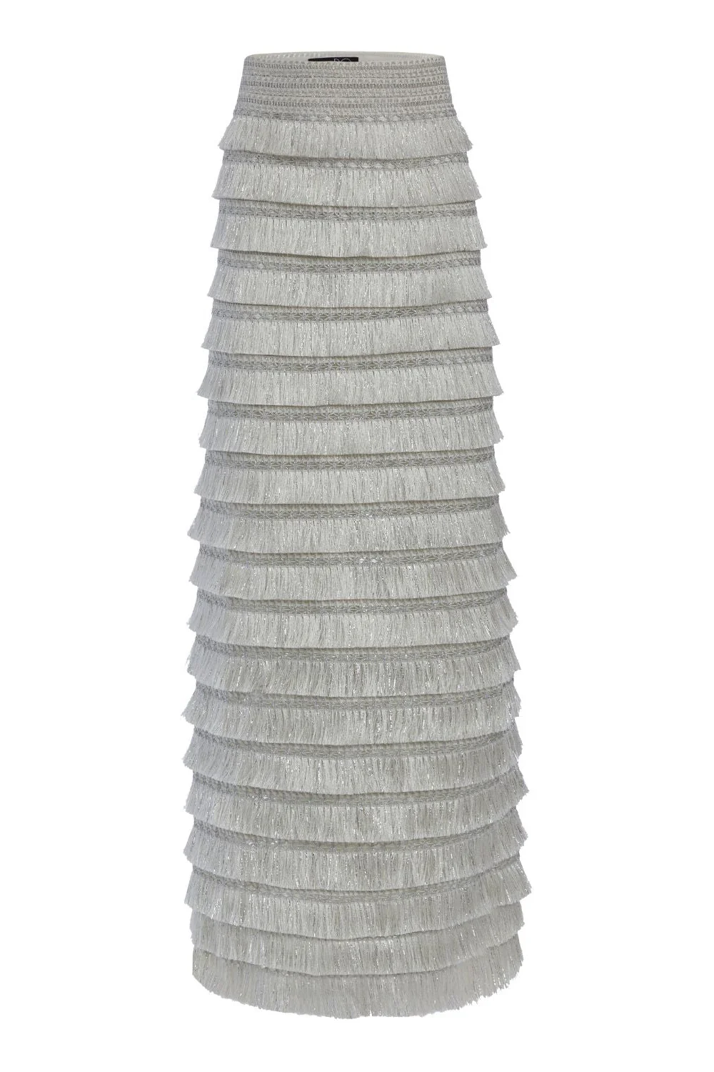 Metallic Fringe Maxi Skirt - Image 4