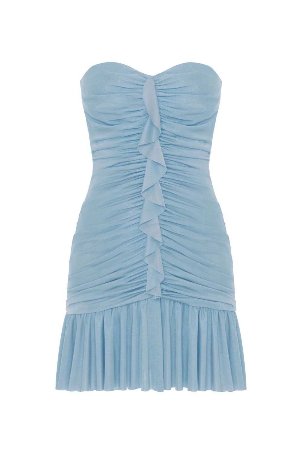 MOONLIGHT JERSEY STRAPLESS MINI DRESS - Image 3