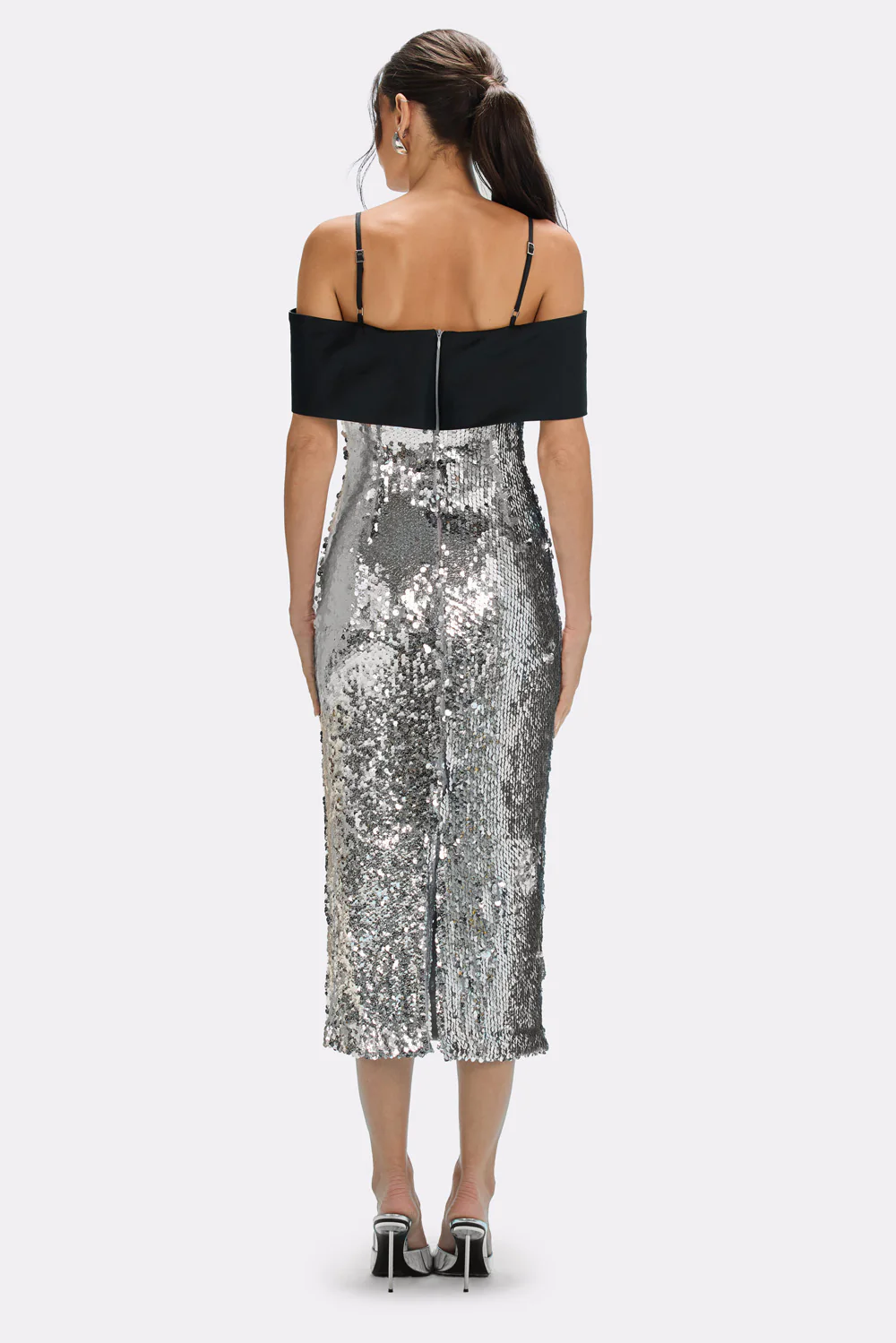 MOONLIGHT SEQUIN MIDI DRESS - Image 3