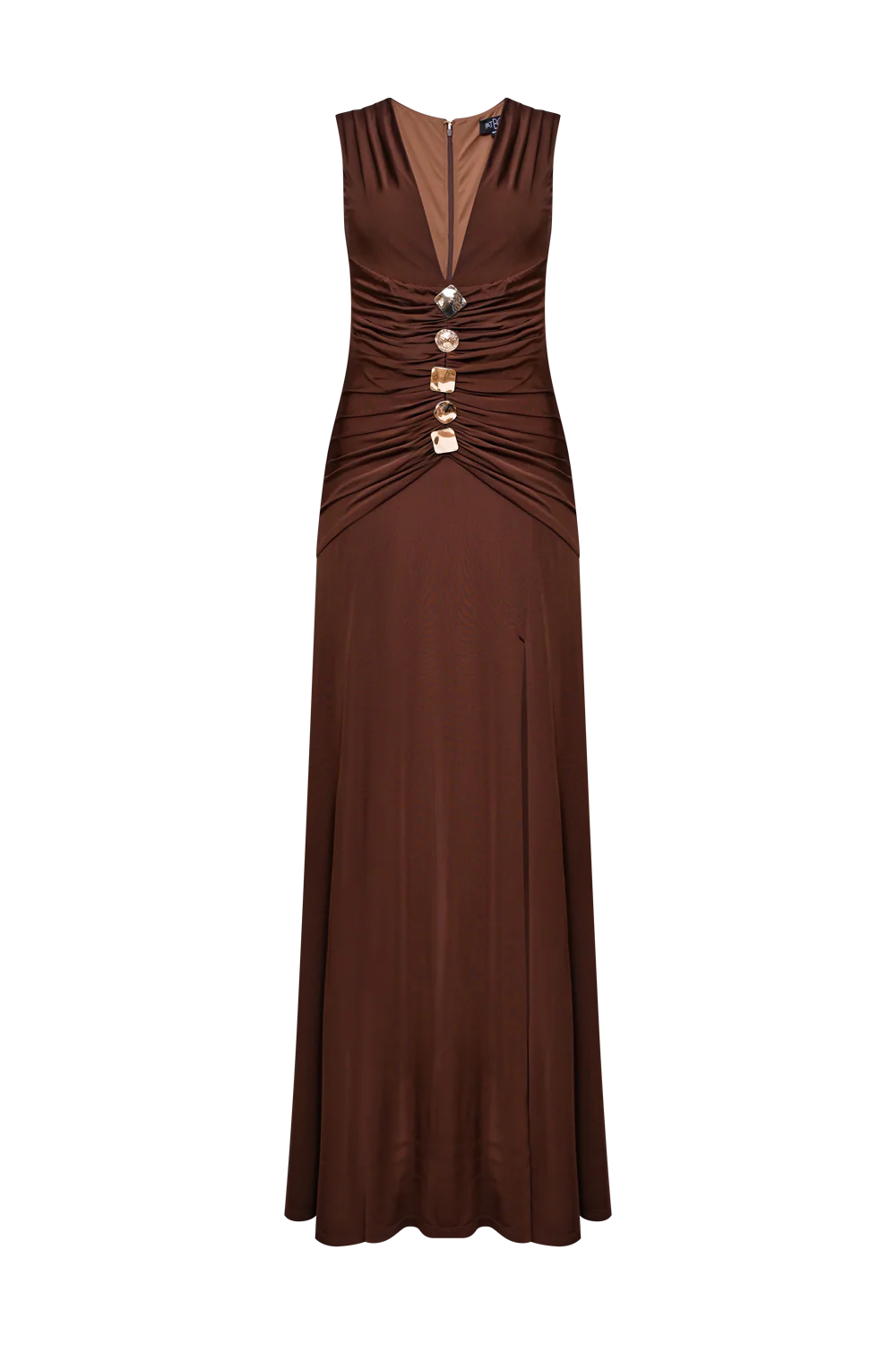 MOONLIT JERSEY PLUNGE GOWN - Image 4