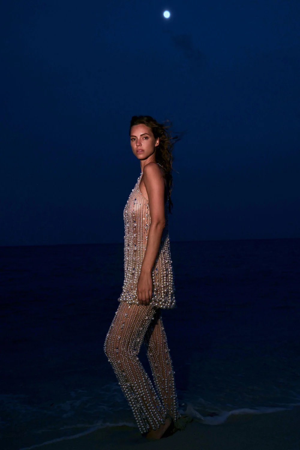 Pearl-Beaded Straight Leg Pant (EXCLUSIVE) - Image 3